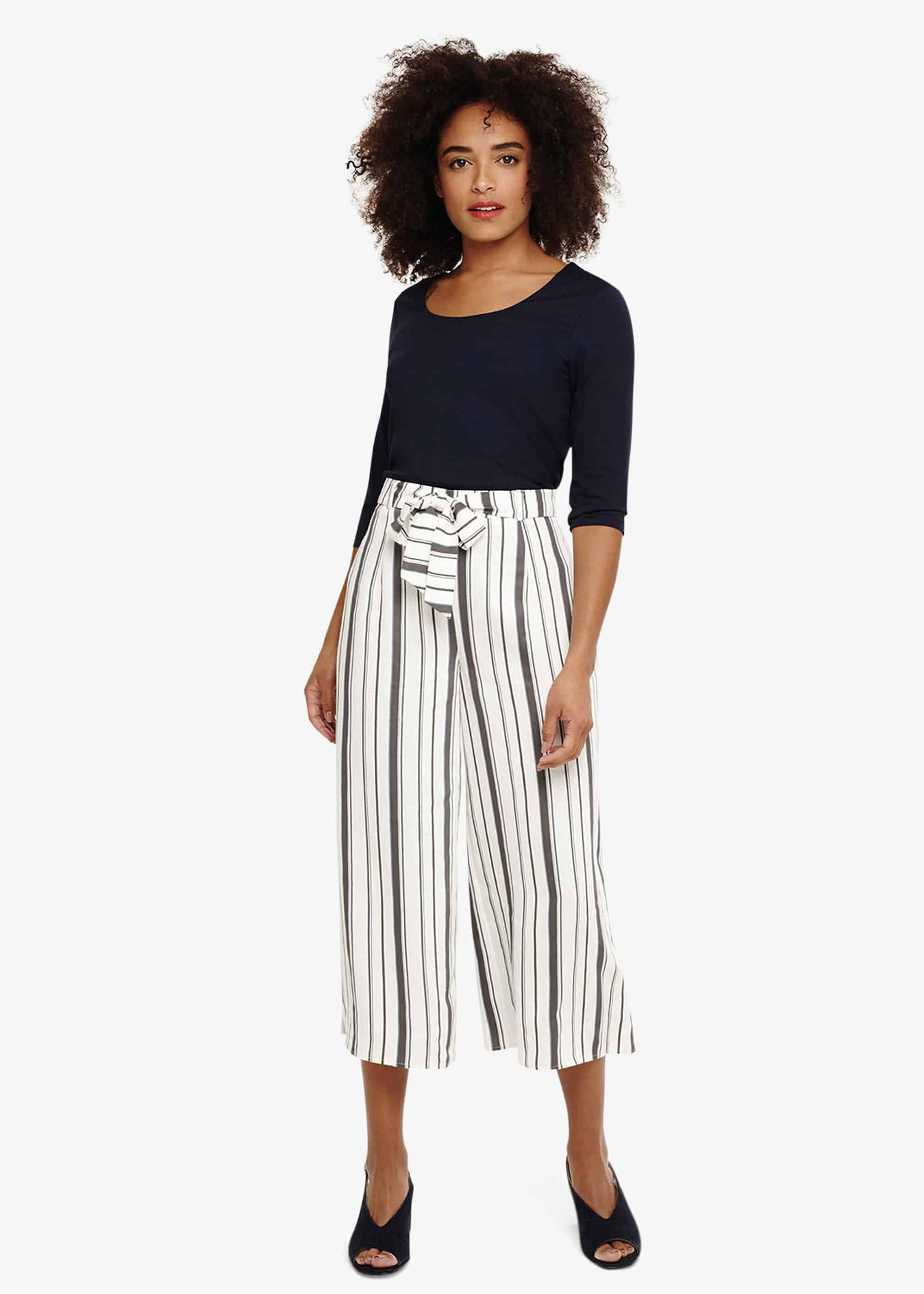 Dinah Wide Leg Culotte Trousers