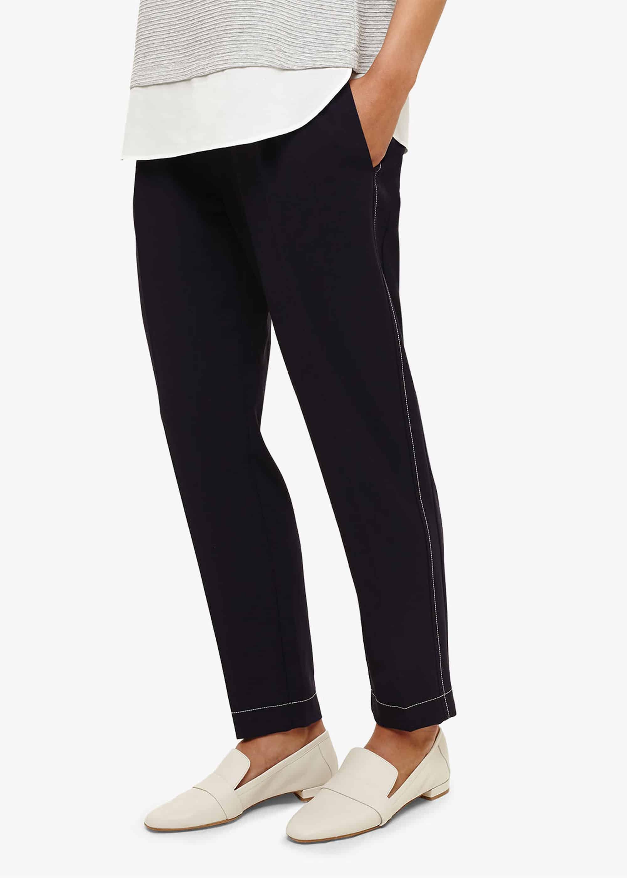 Trixie Topstitch Peg Trousers