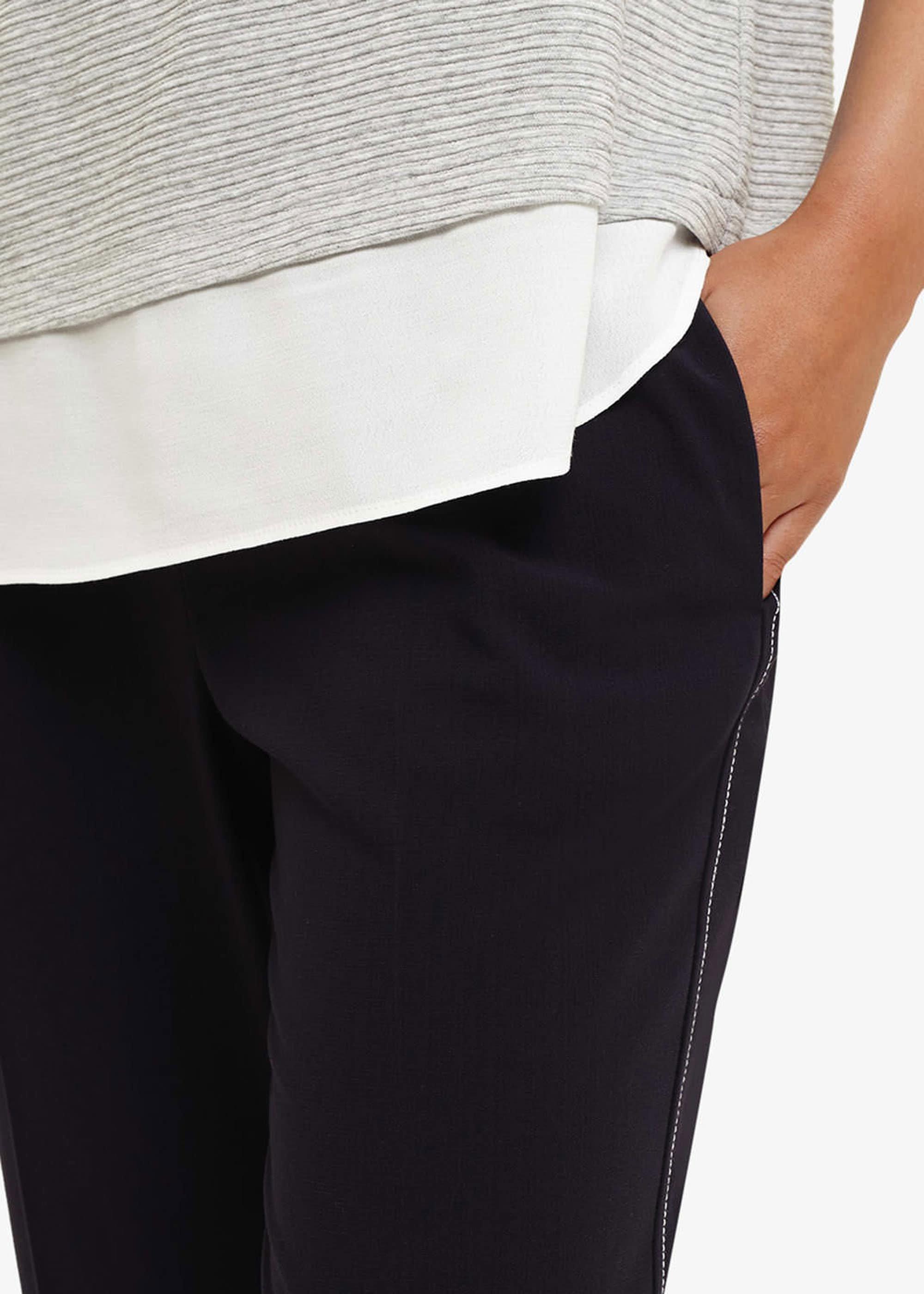 Trixie Topstitch Peg Trousers