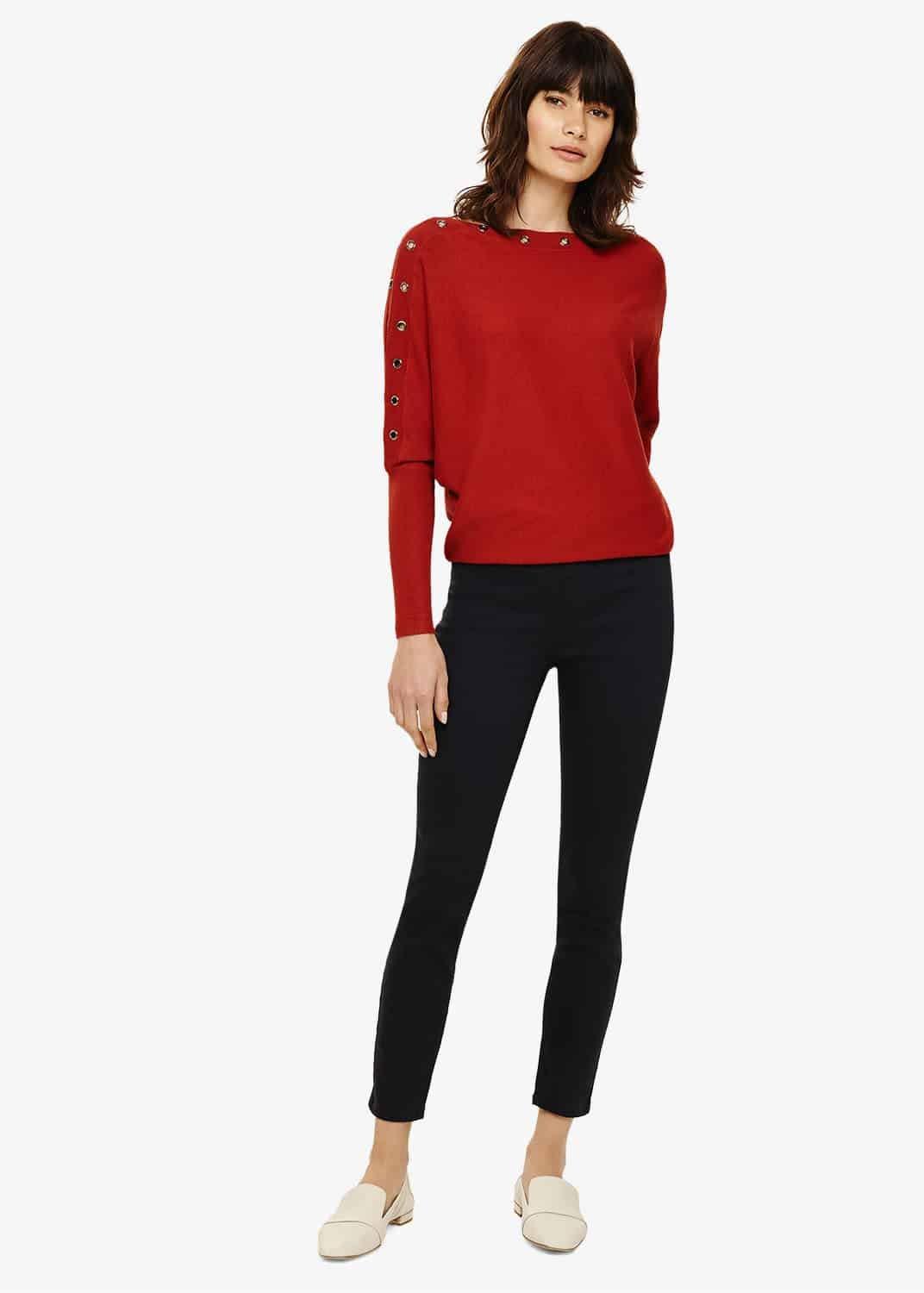 Amina Skinny Fit Zip Jeggings