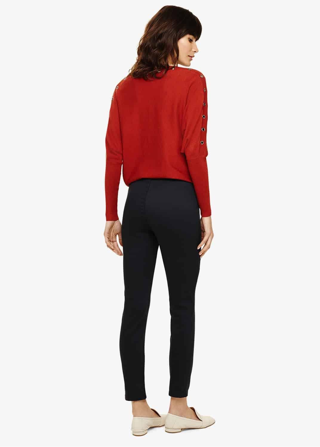 Amina Skinny Fit Zip Jeggings