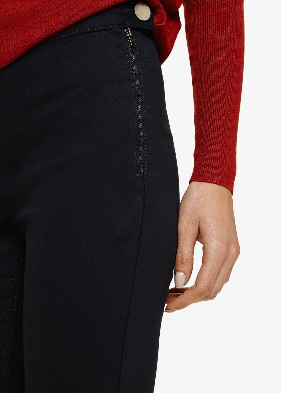 Amina Skinny Fit Zip Jeggings