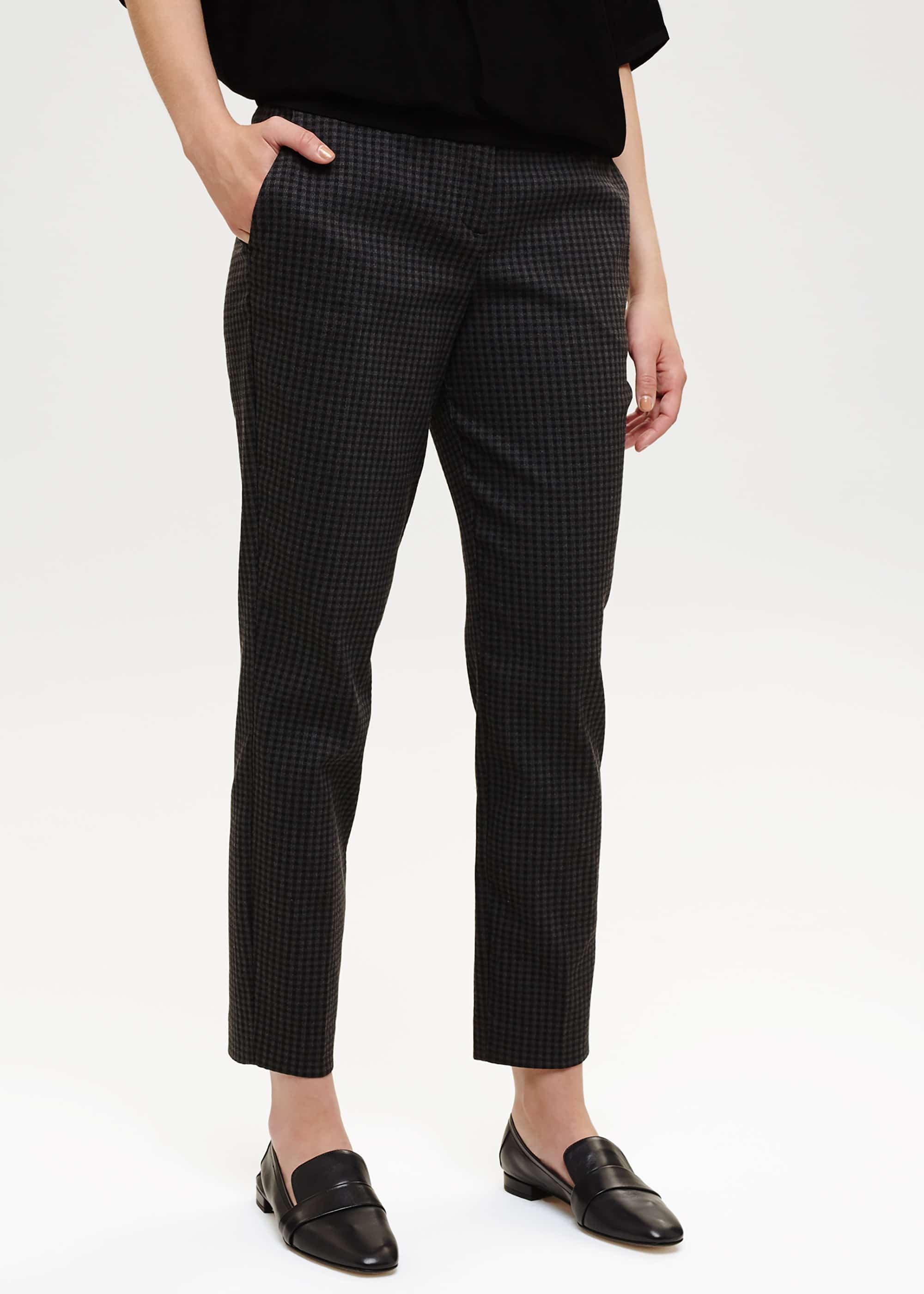 Carolyn Gingham Jacquard Trousers