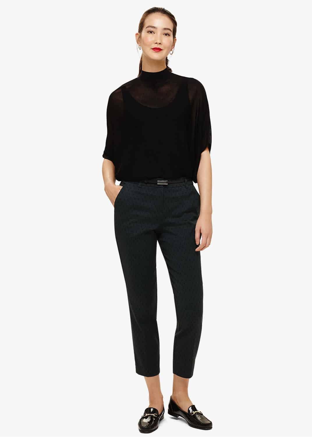 Larry Oval Jacquard Trousers
