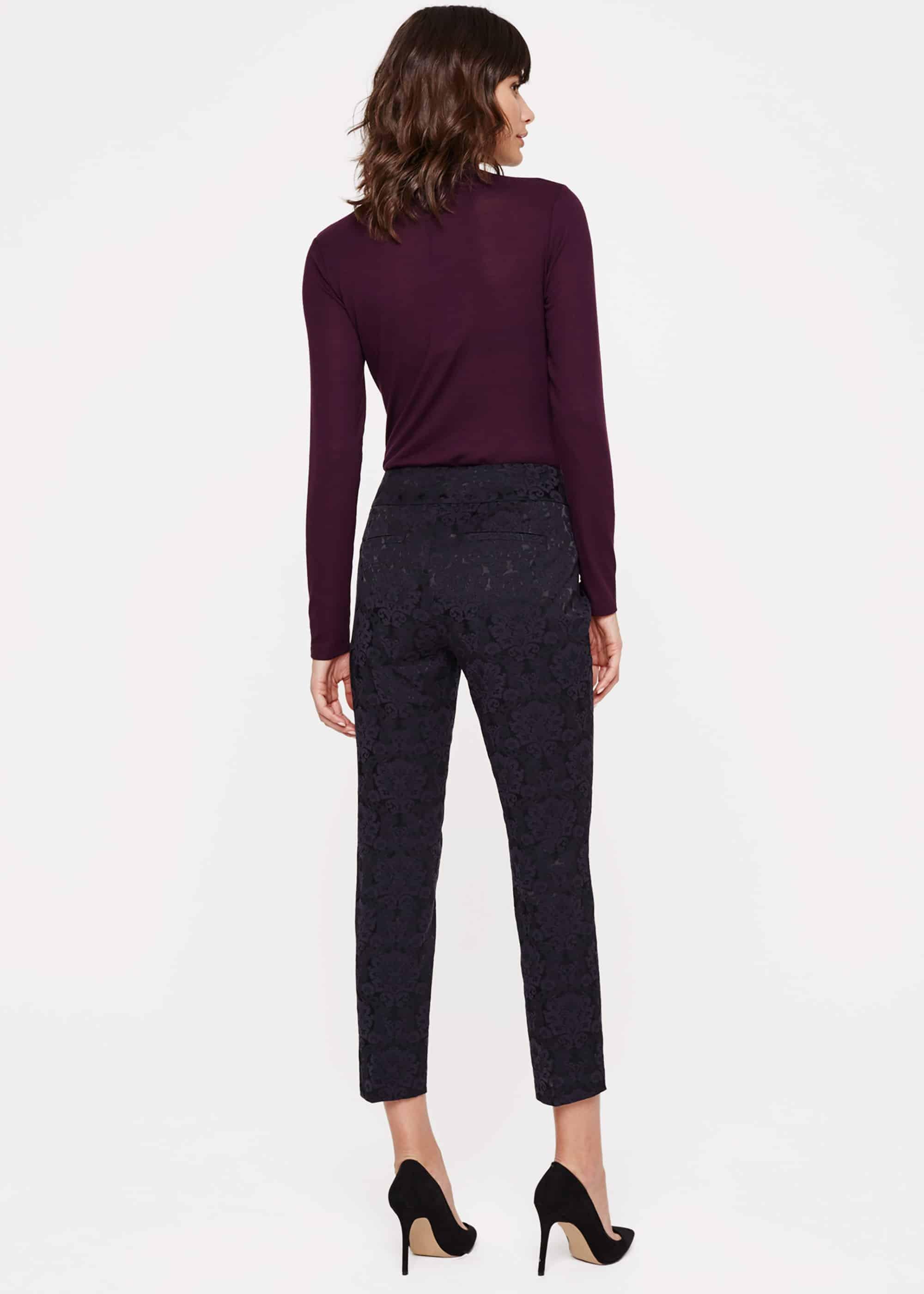 Lil Floral Jacquard Trousers