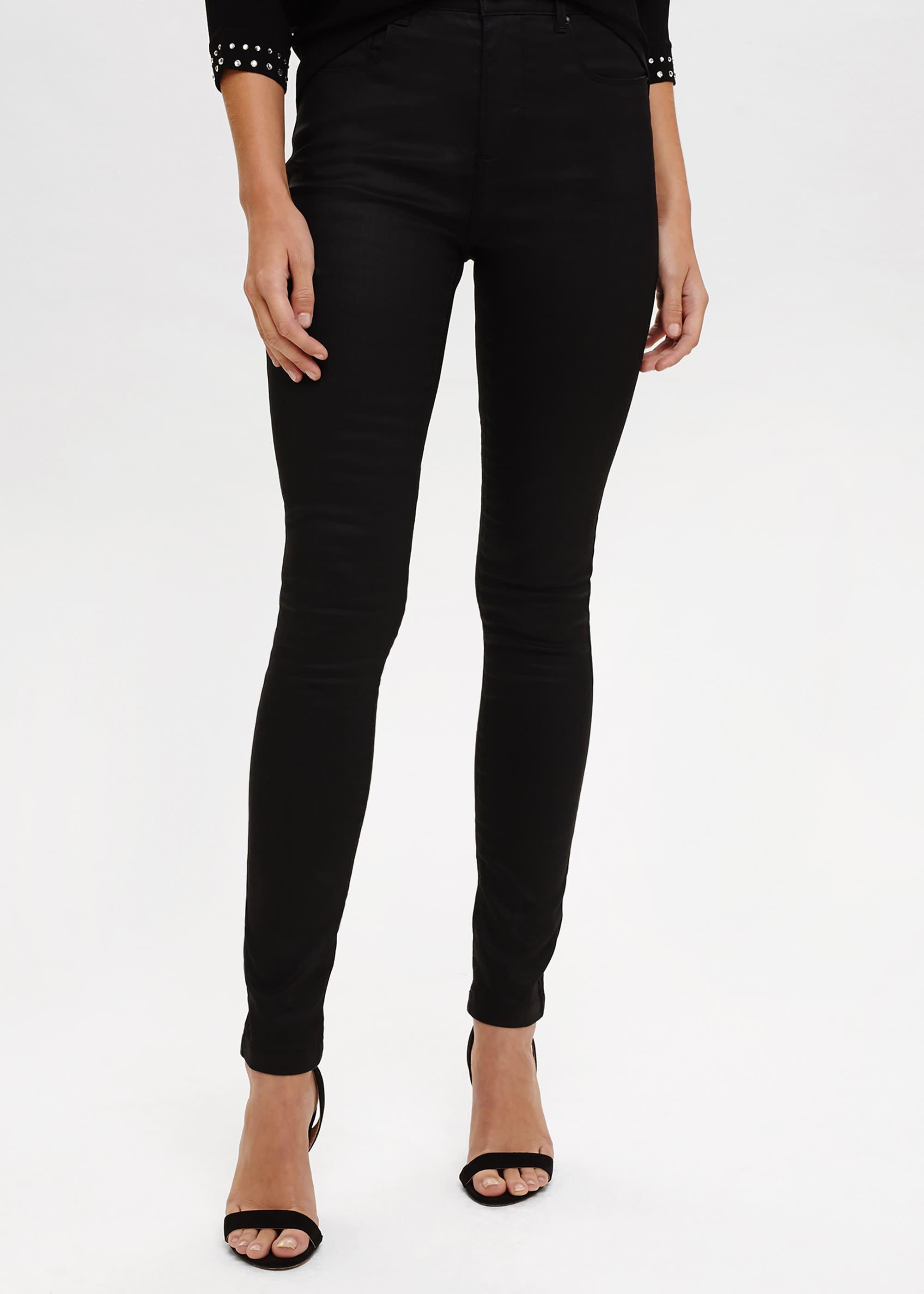 Cariea Skinny Fit Coated Jeans