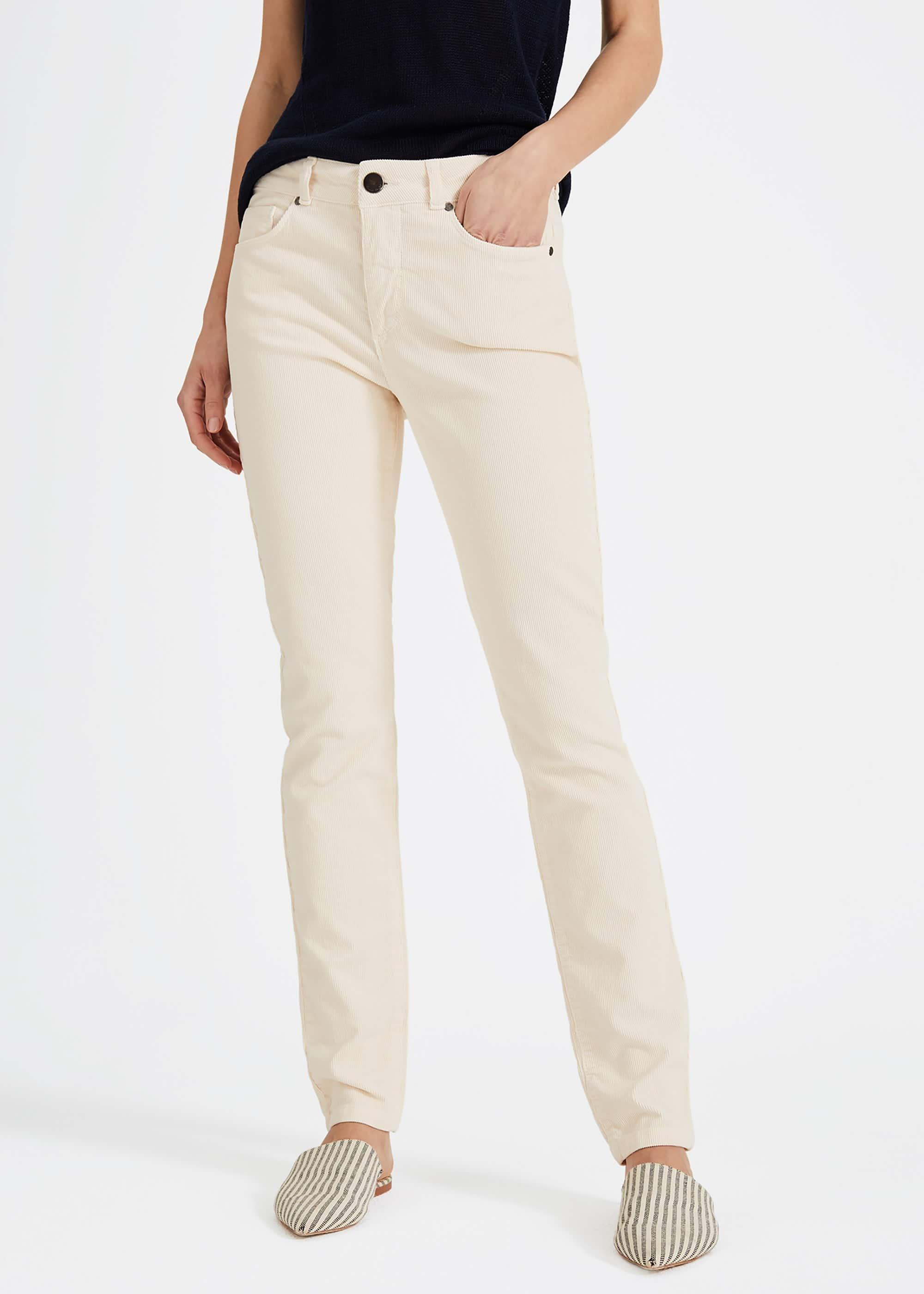 Feobee Slim Fit Cord Jeans