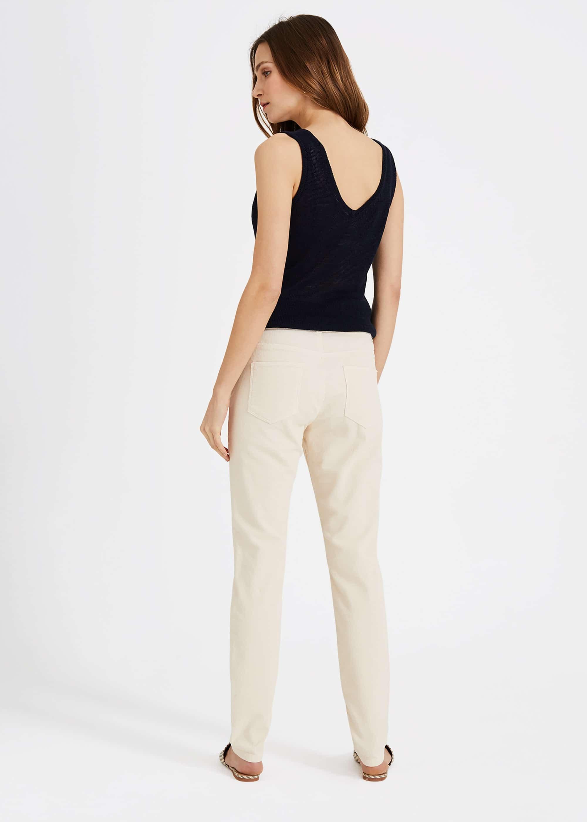 Feobee Slim Fit Cord Jeans