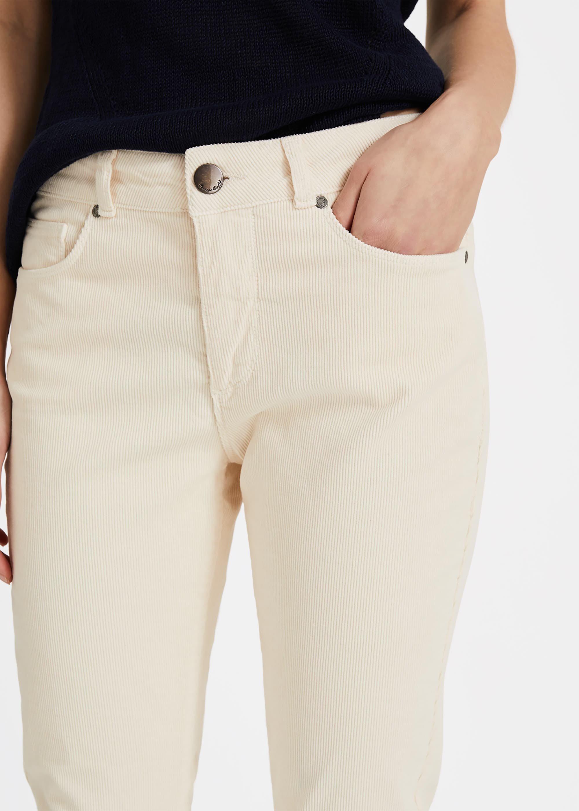 Feobee Slim Fit Cord Jeans