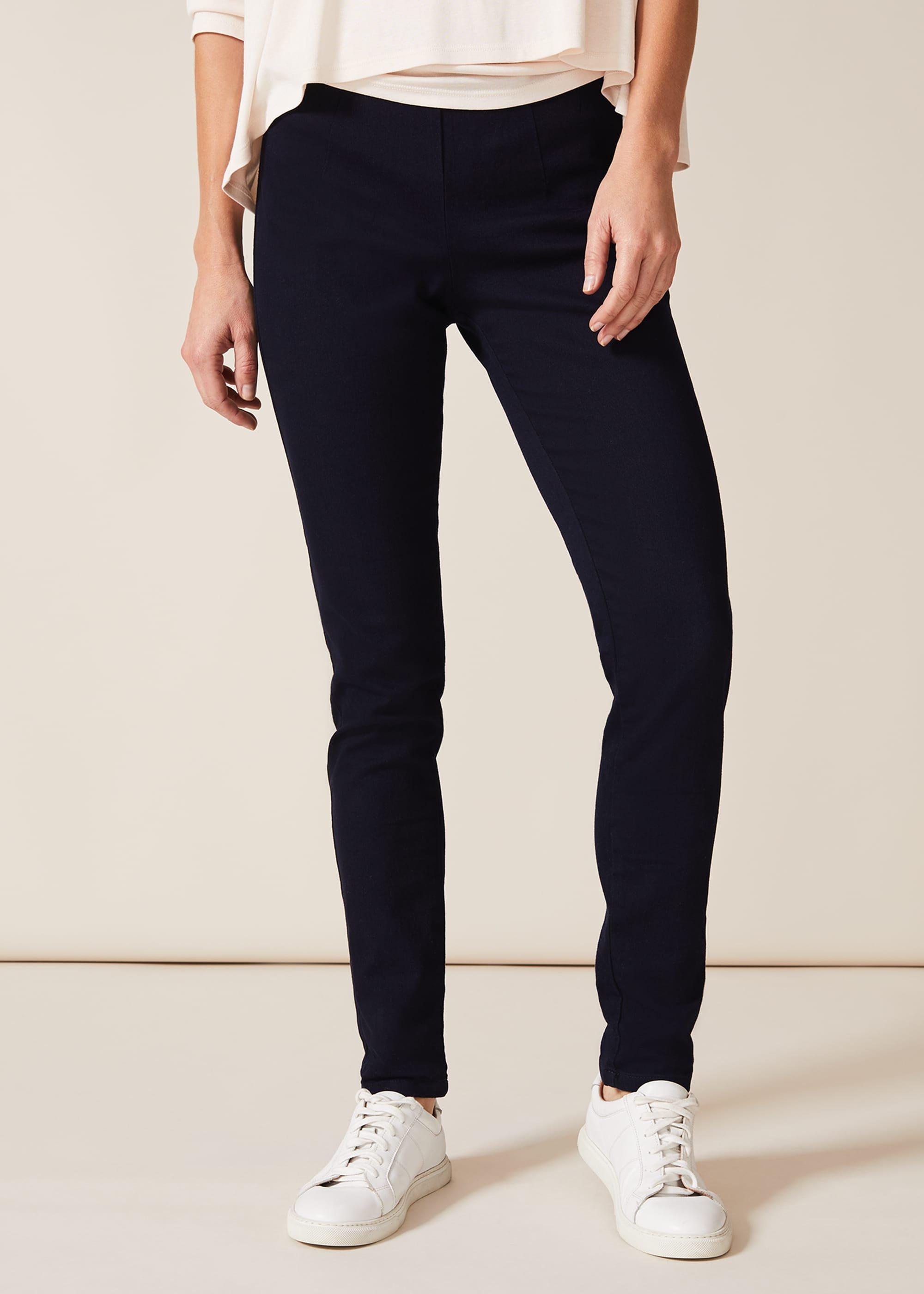 Amina Skinny Fit Zip Jeggings
