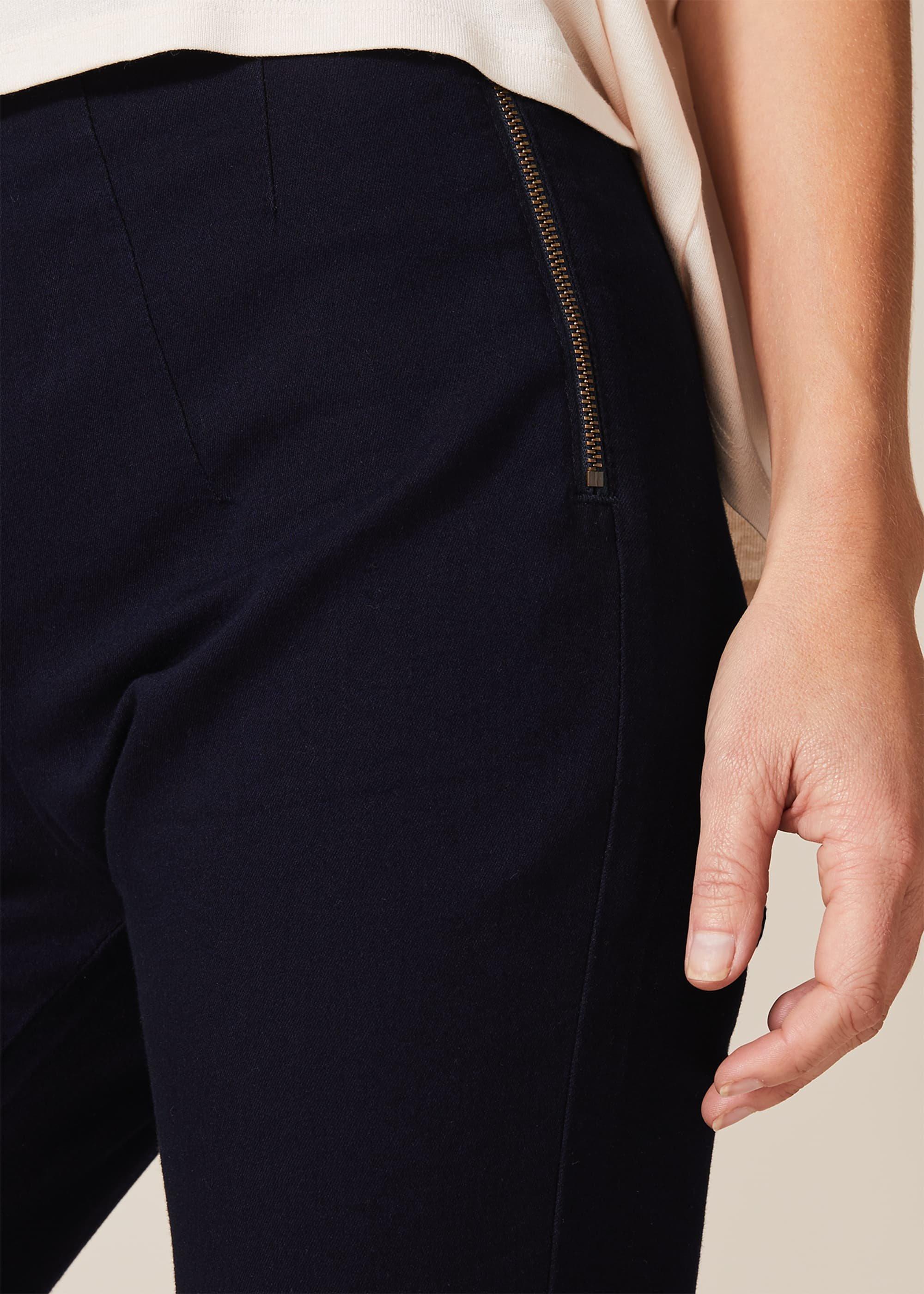 Amina Skinny Fit Zip Jeggings