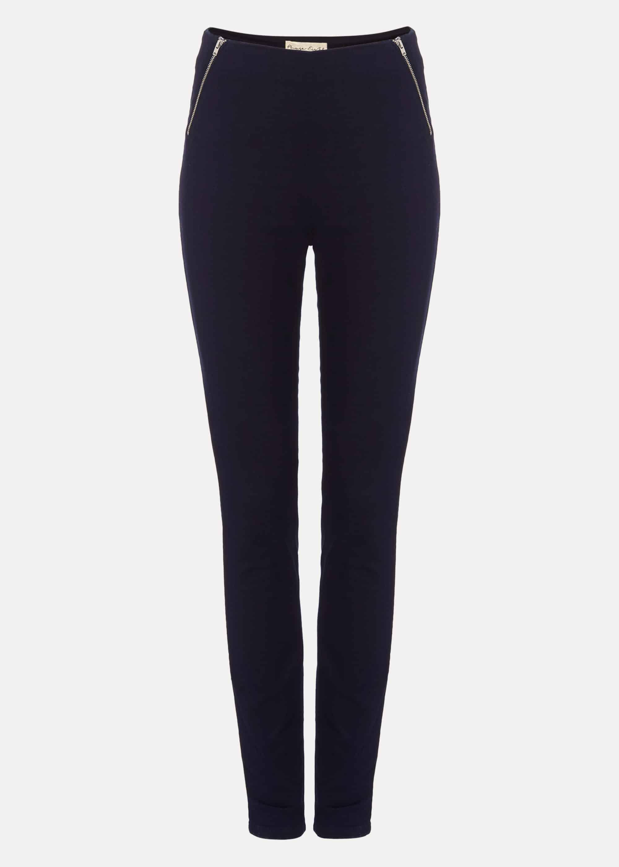 Amina Skinny Fit Zip Jeggings