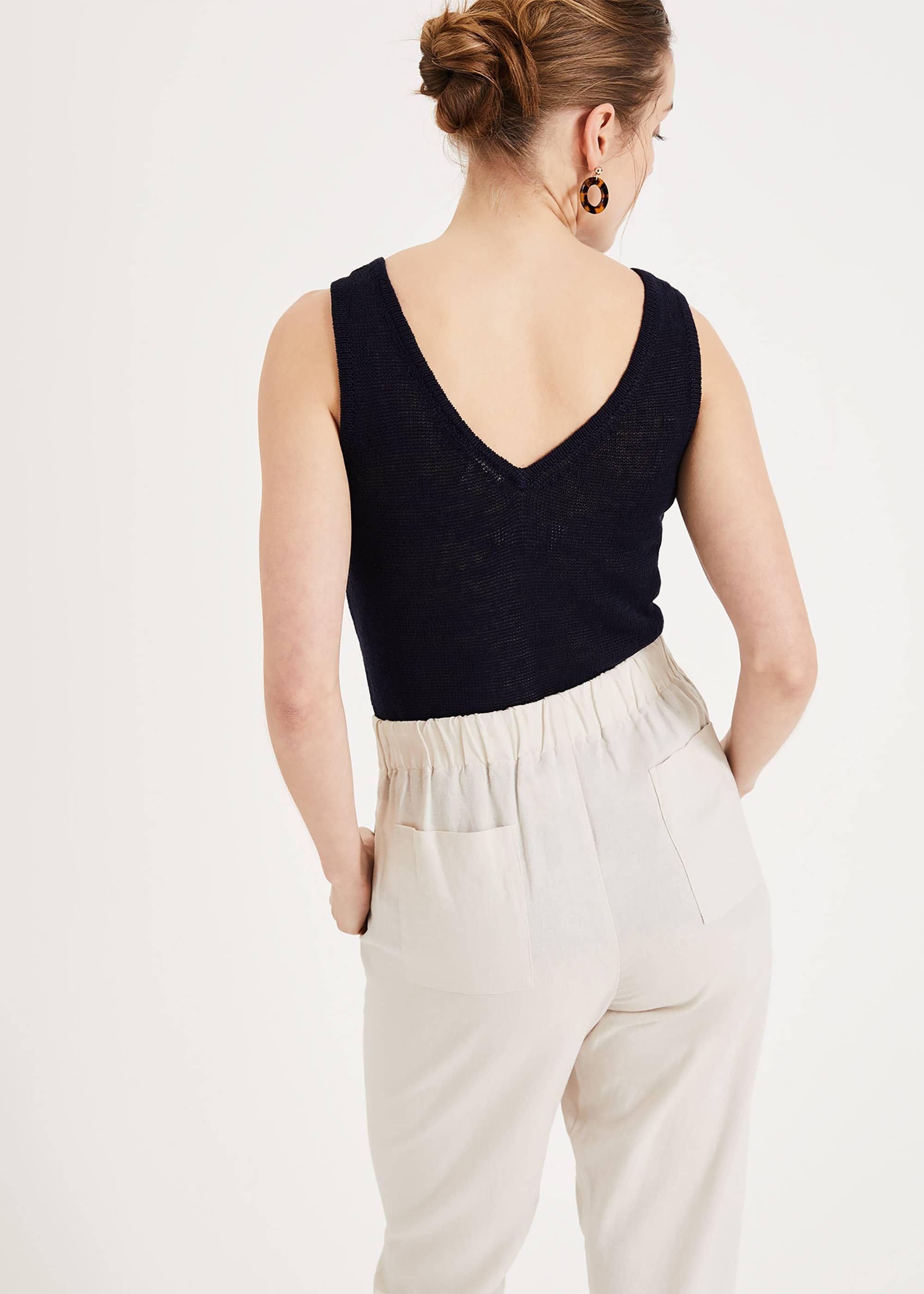 Linen Peg Trousers