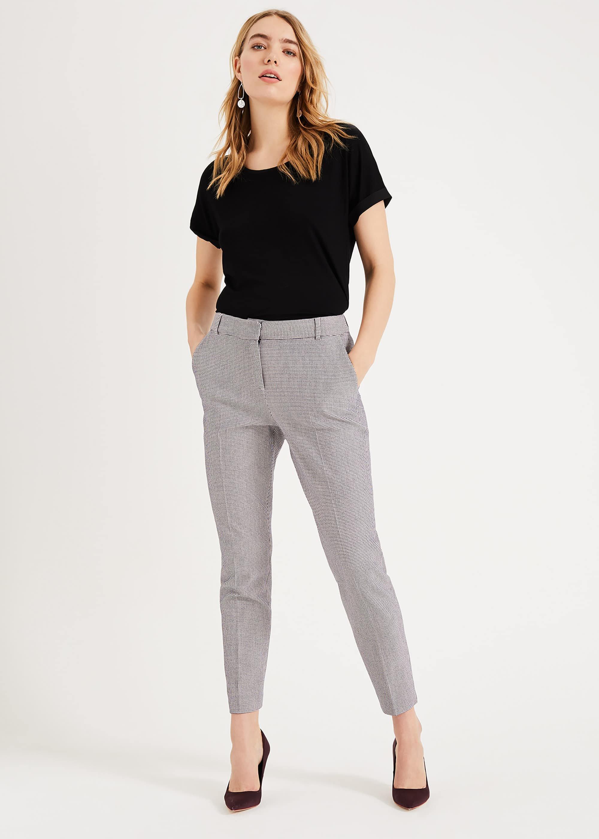 Waffle Check Trousers