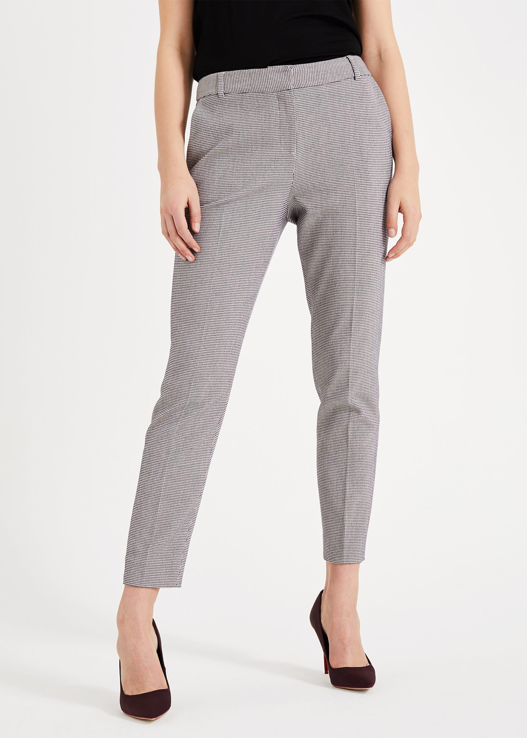Waffle Check Trousers