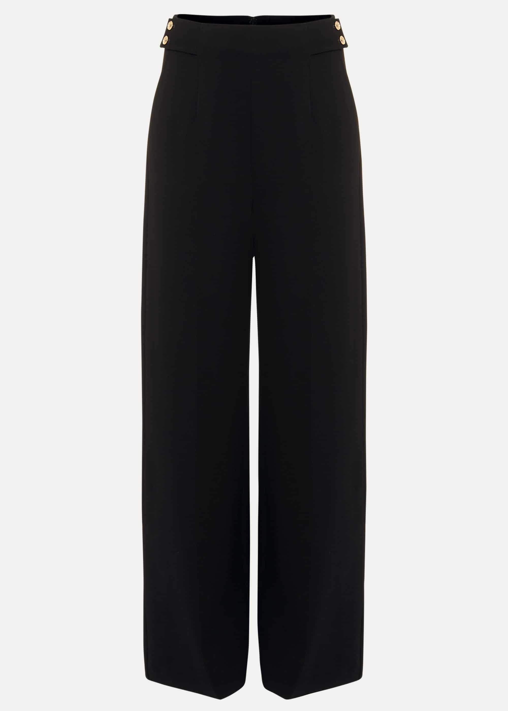 Diane Button Wide Leg Trousers