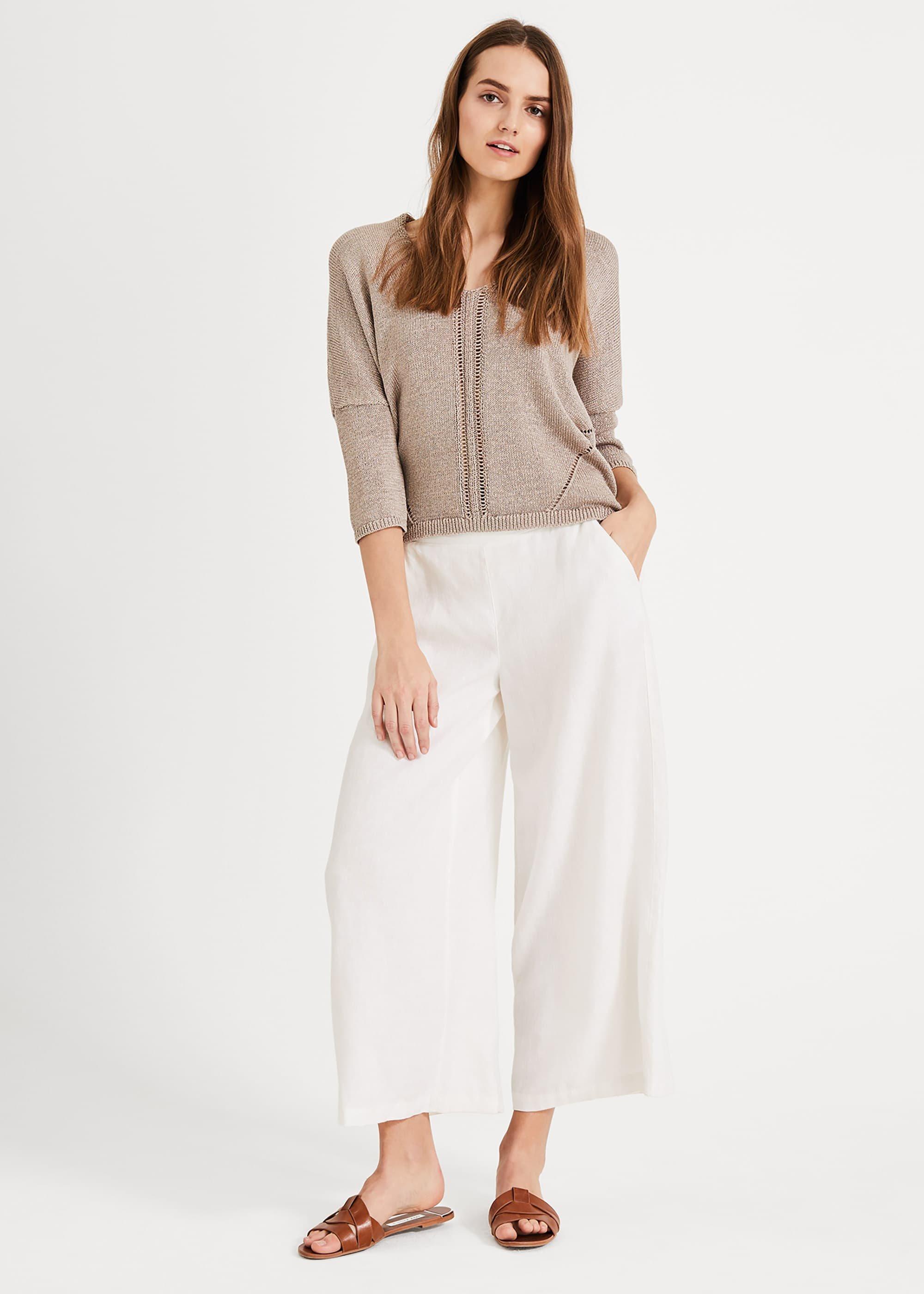 Lux Linen Wide Trousers