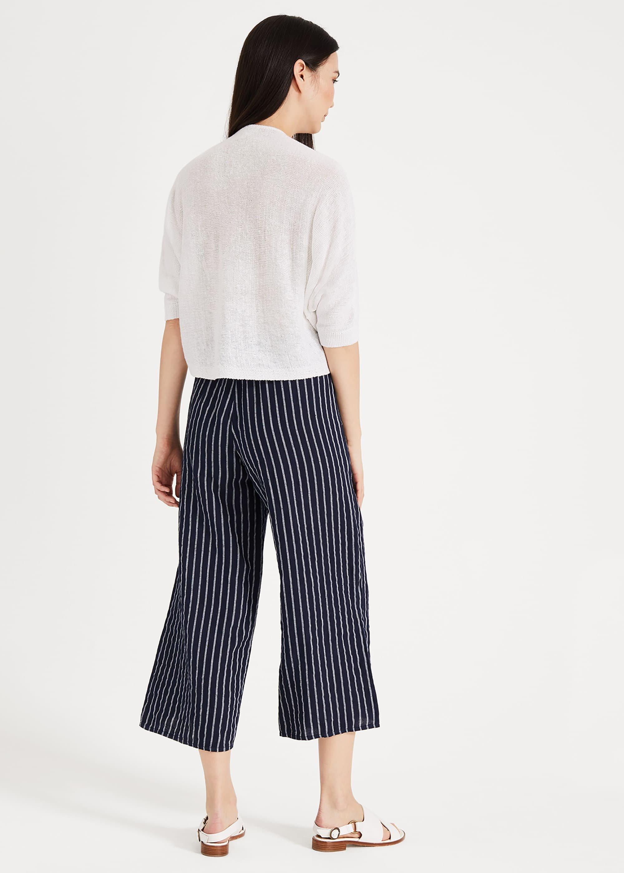 Tempo Stripe Linen Trousers