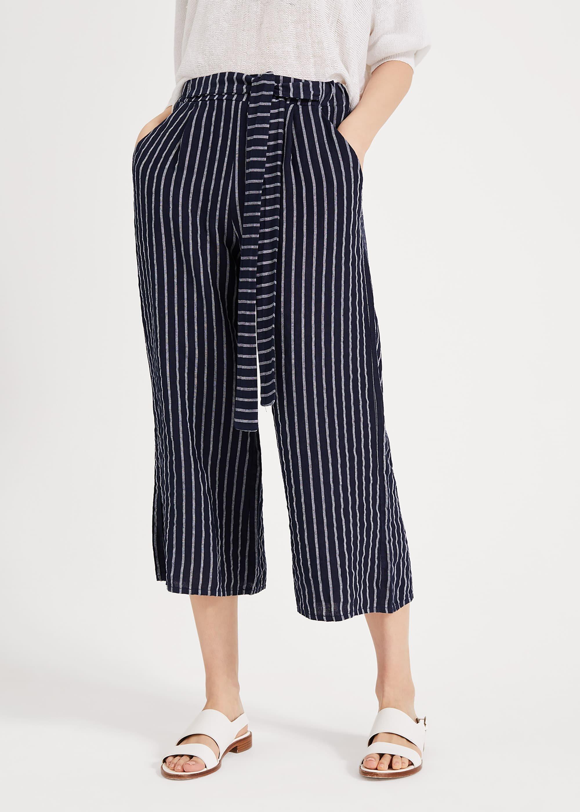 Tempo Stripe Linen Trousers