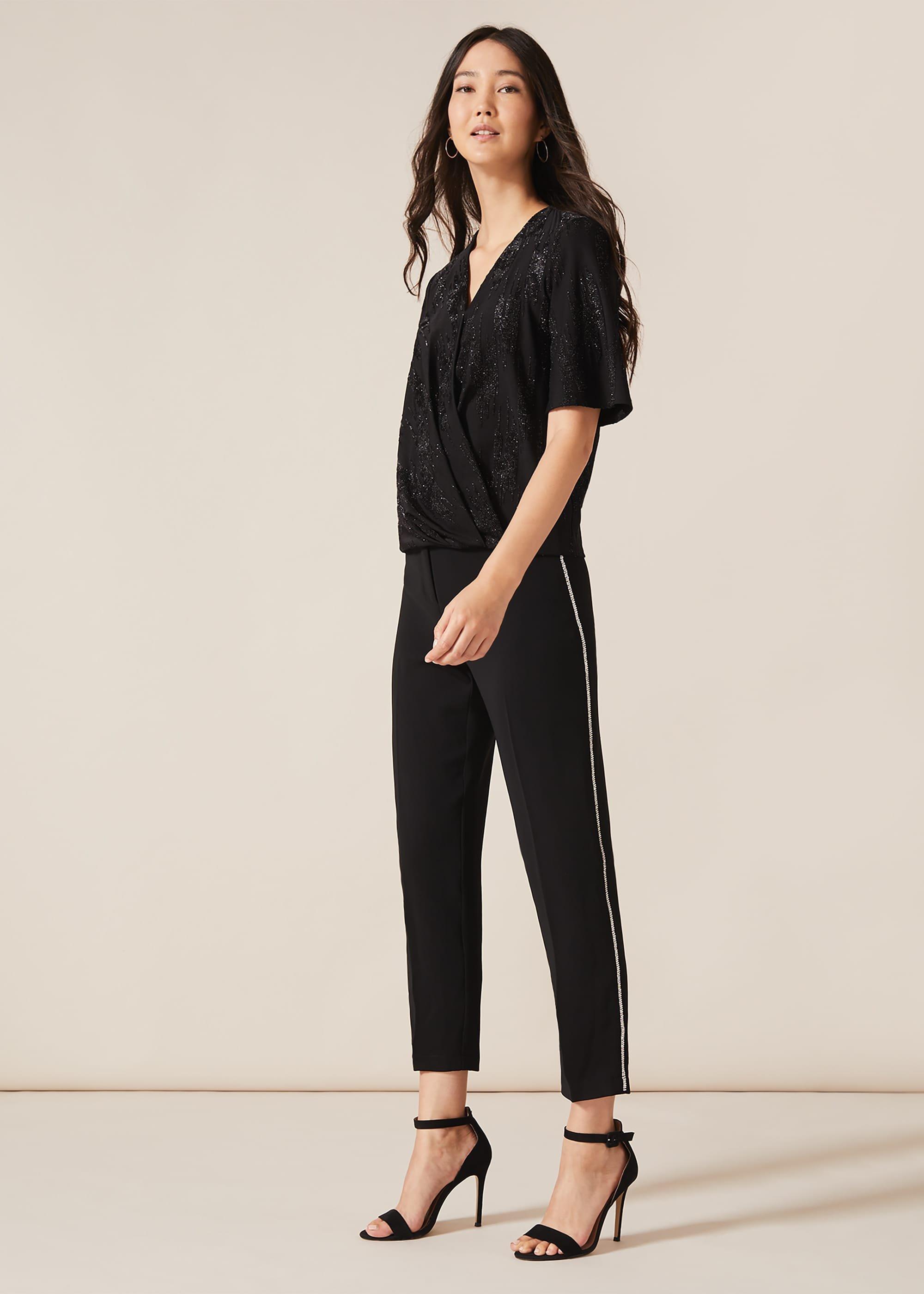 Safia Tapered Diamante Trousers