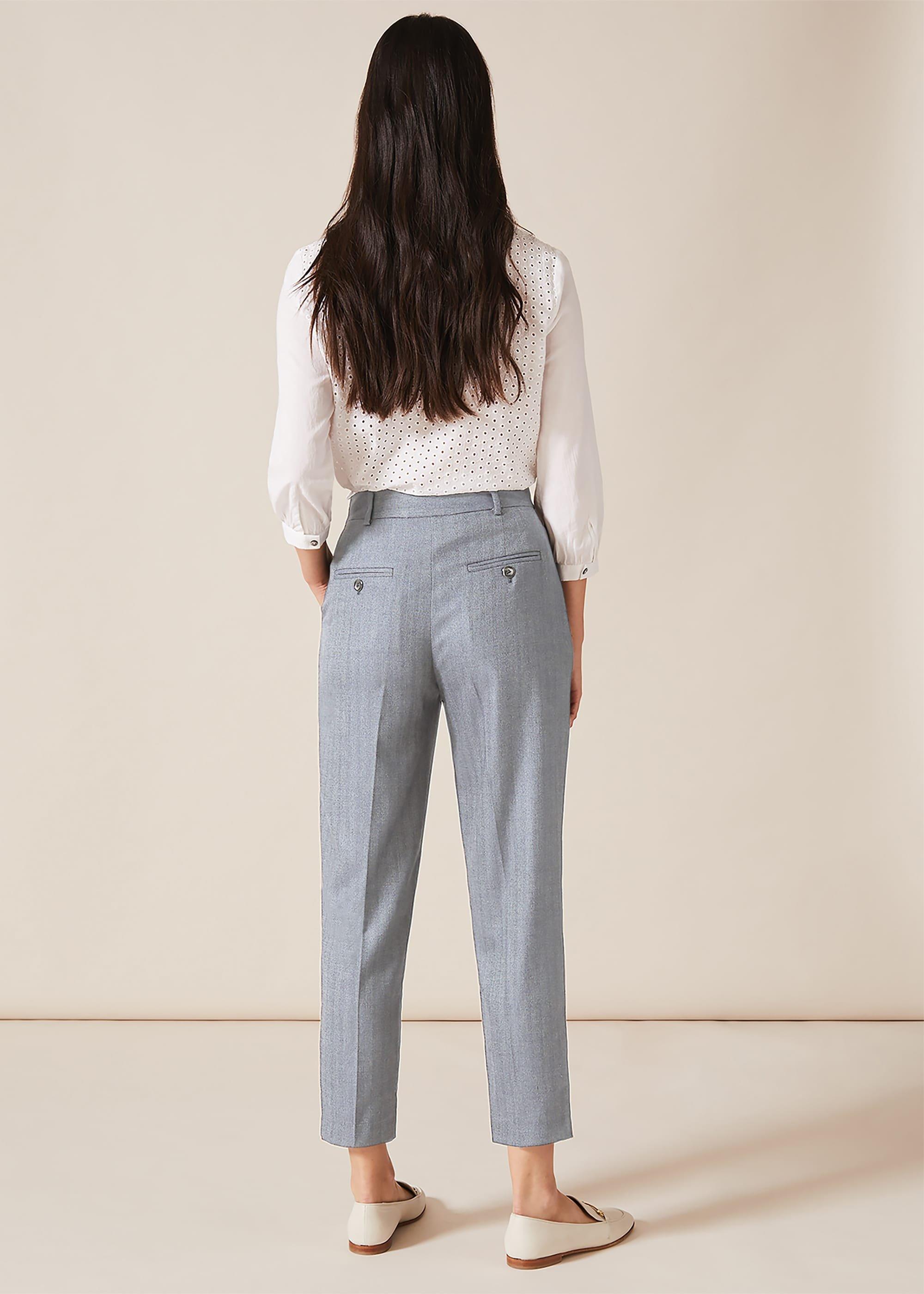 Herringbone Tapered Trousers