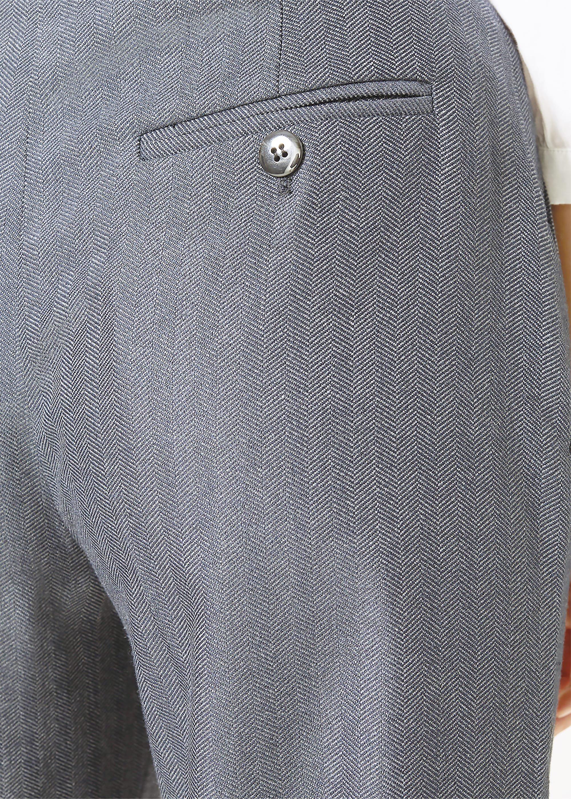 Herringbone Tapered Trousers