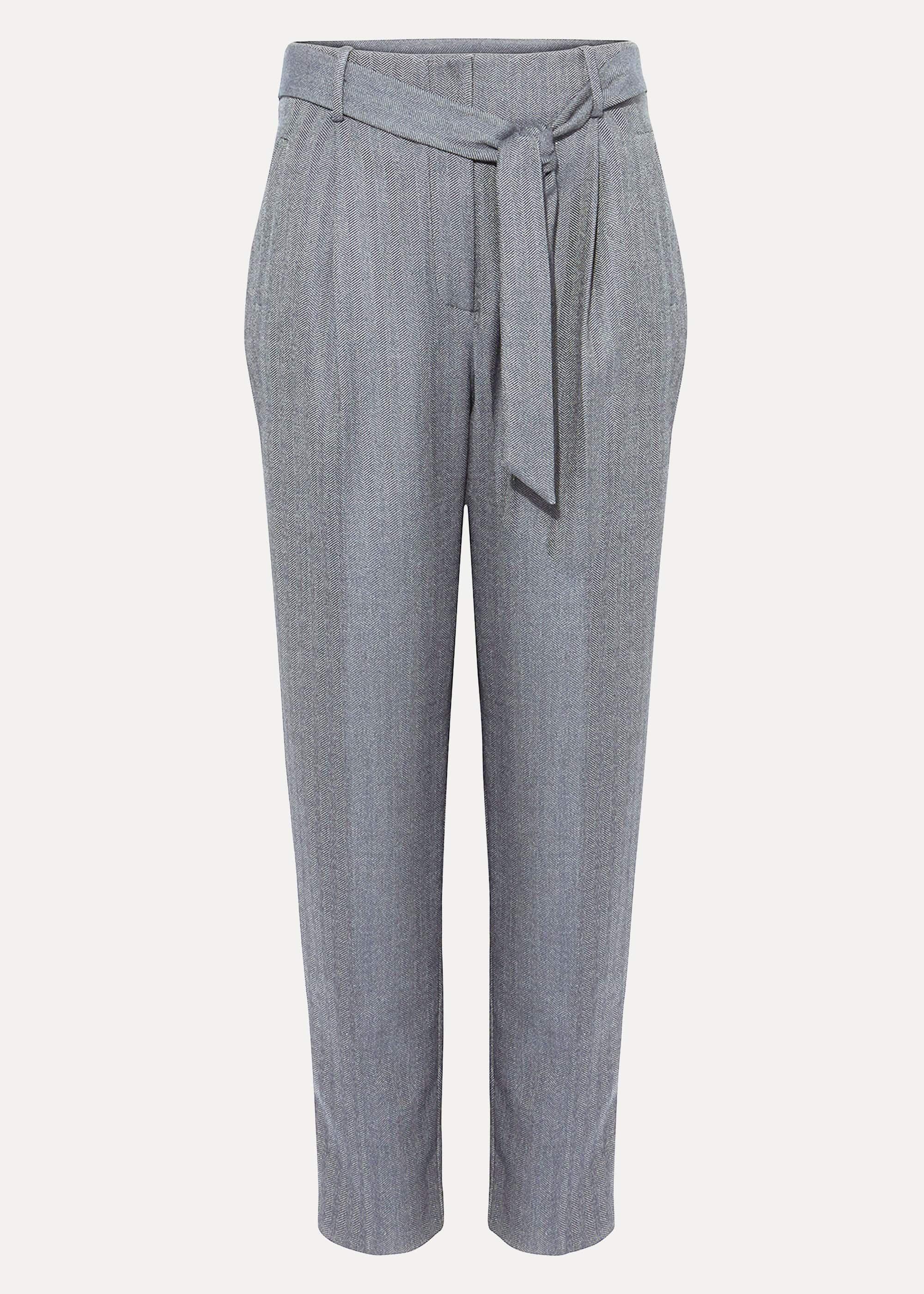Herringbone Tapered Trousers