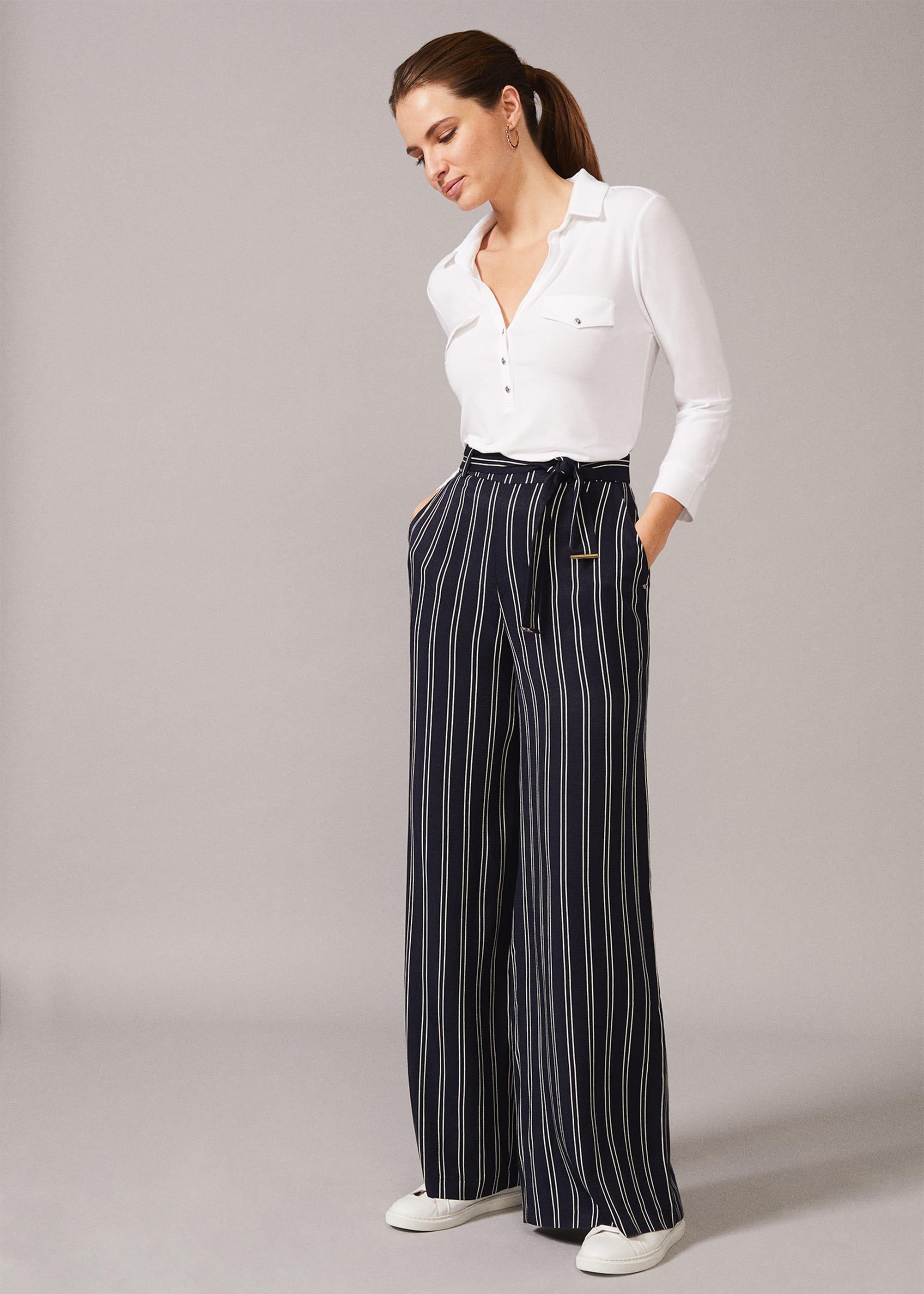 Lucas Stripe Full Length Trouser