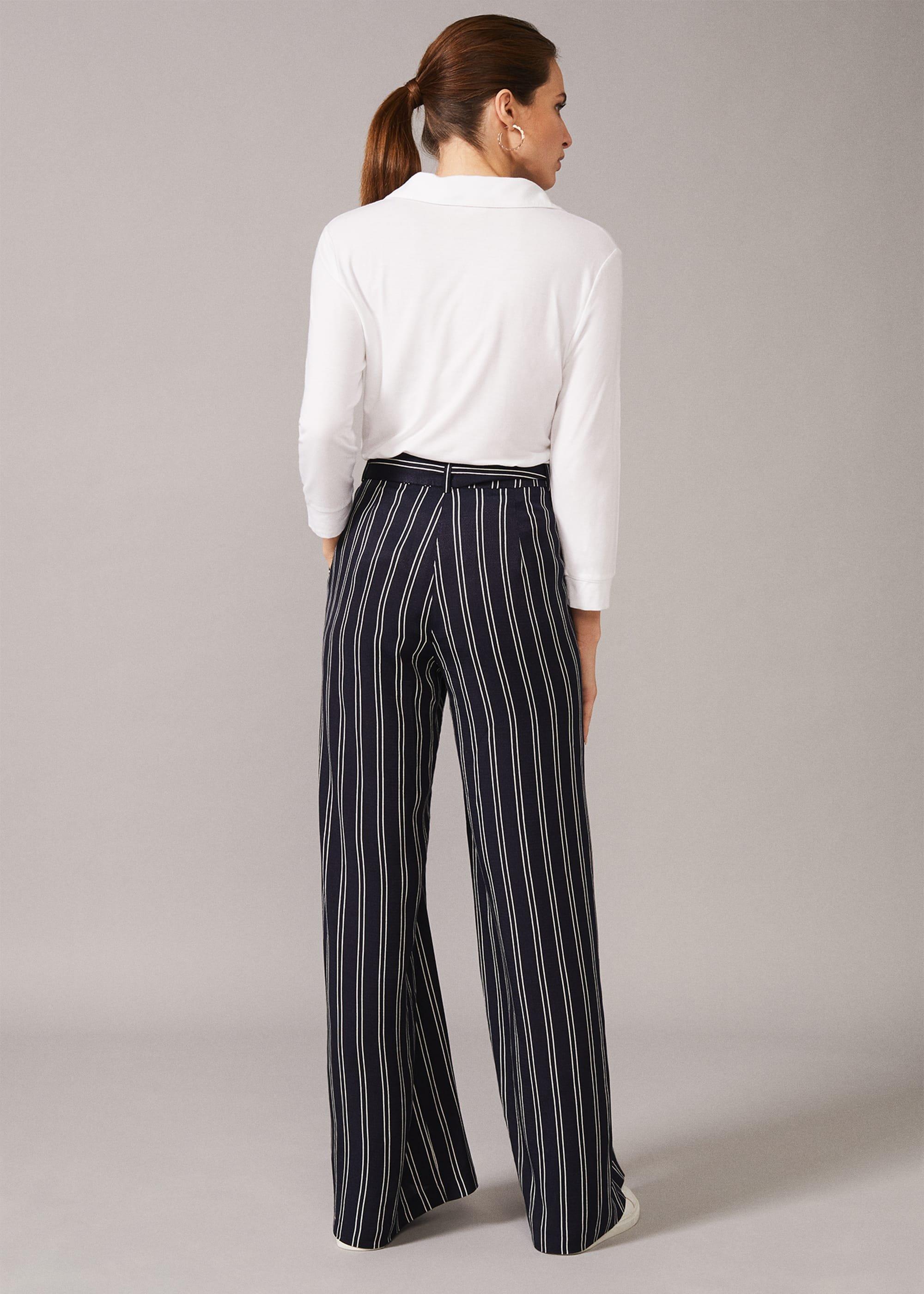 Lucas Stripe Full Length Trouser