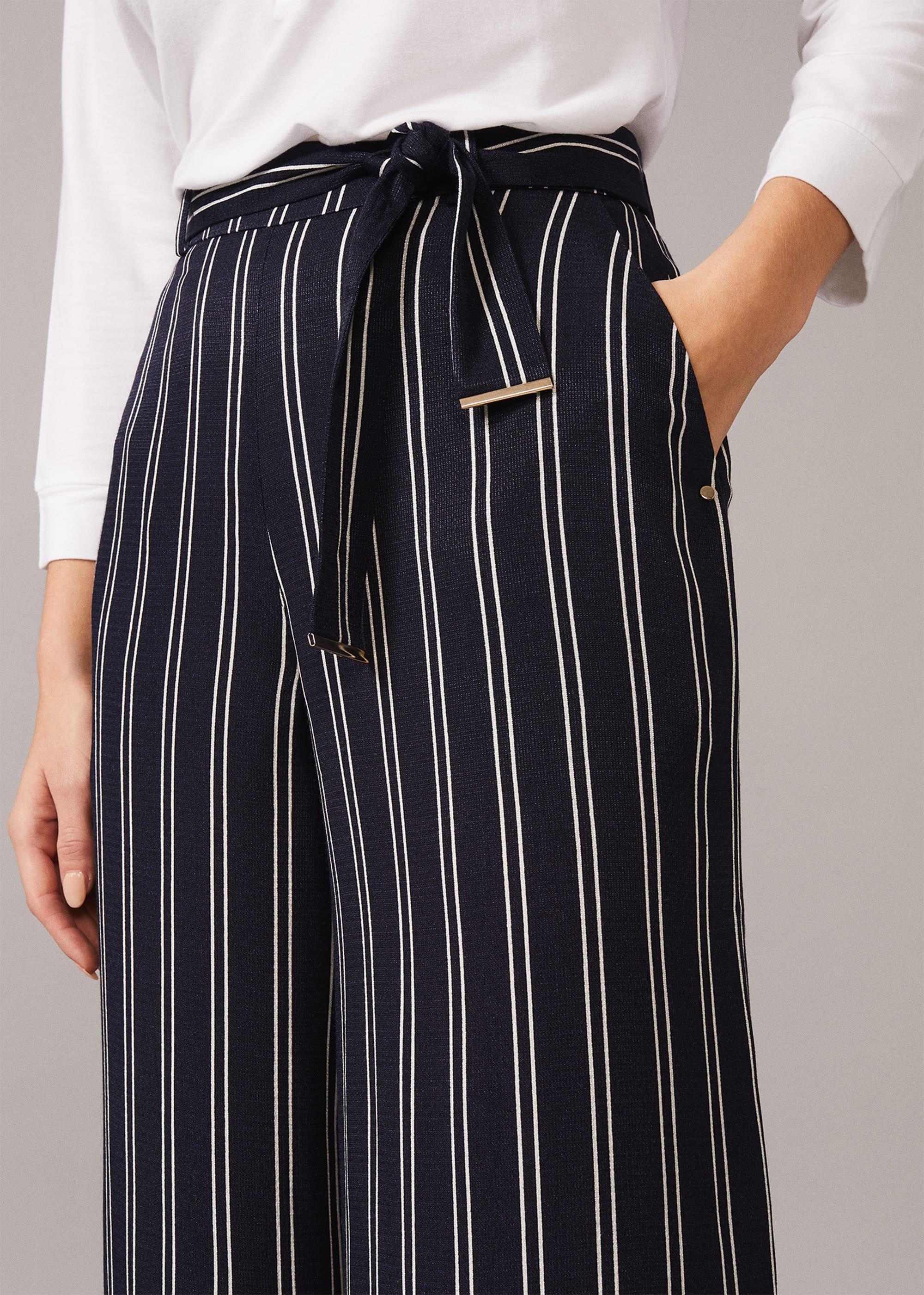 Lucas Stripe Full Length Trouser