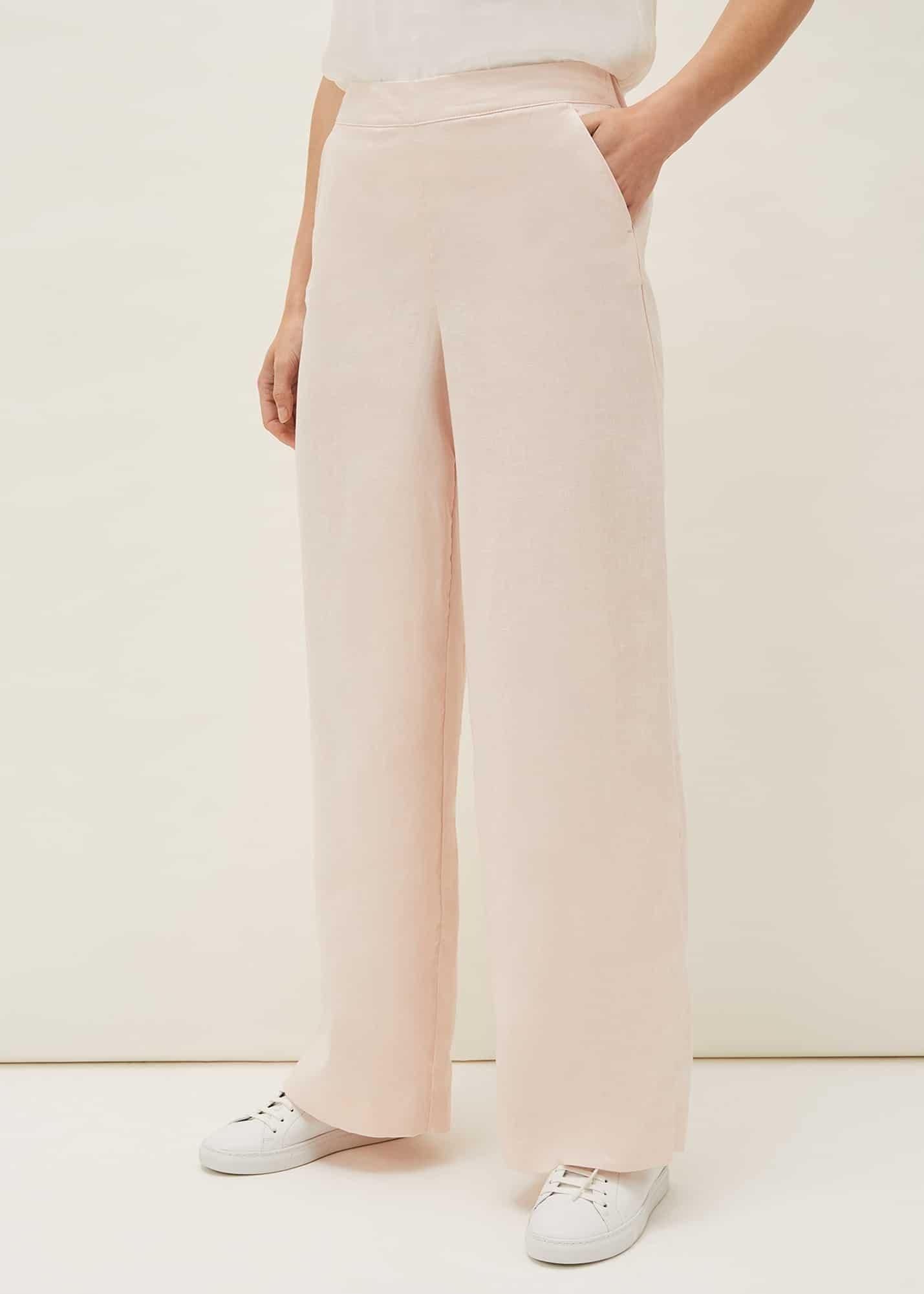Keller Linen Wide Leg Suit Trouser