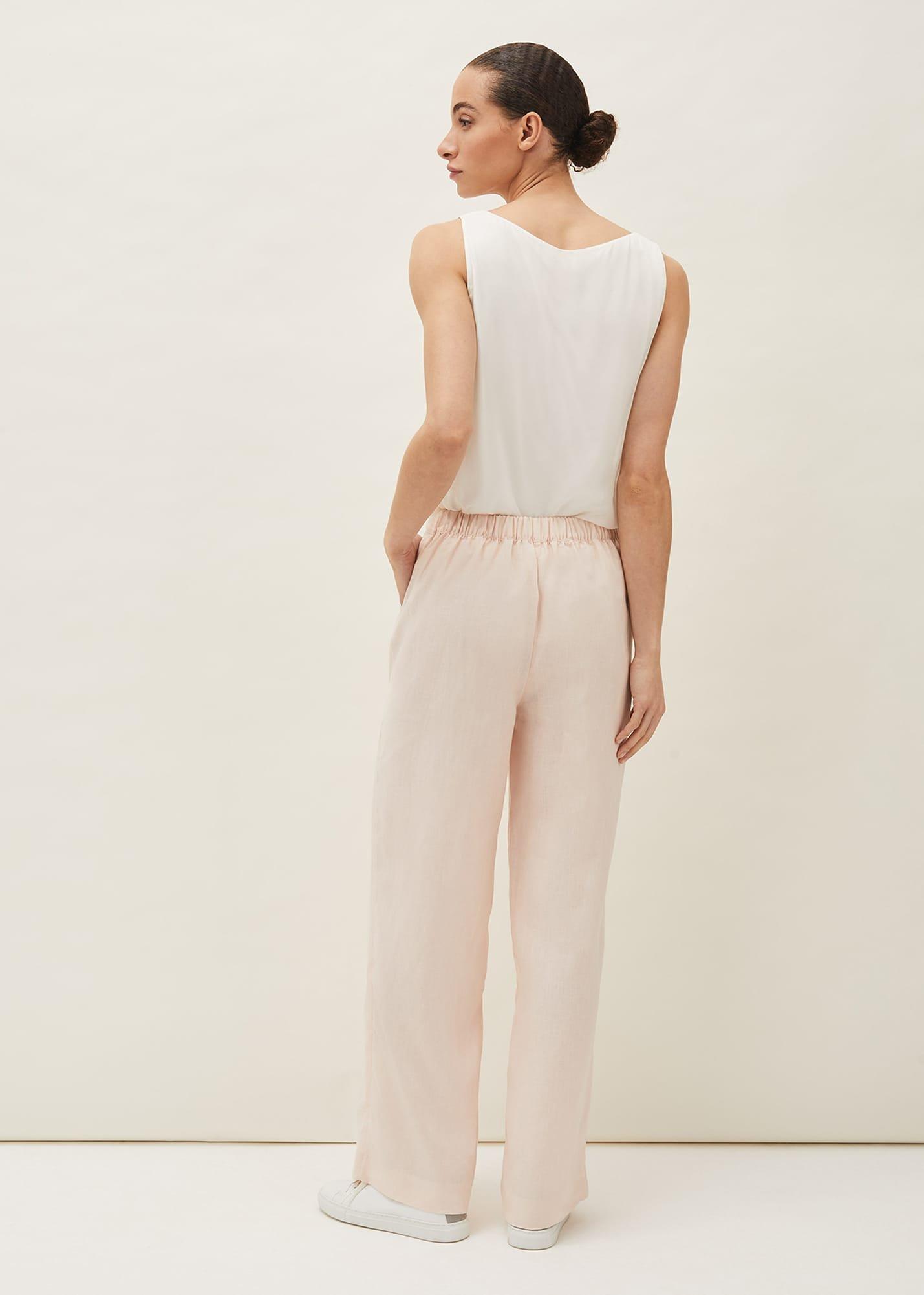 Keller Linen Wide Leg Suit Trouser
