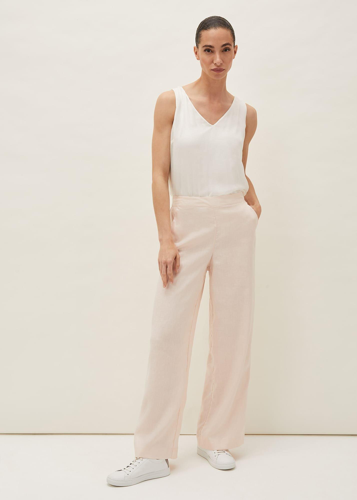 Keller Linen Wide Leg Suit Trouser