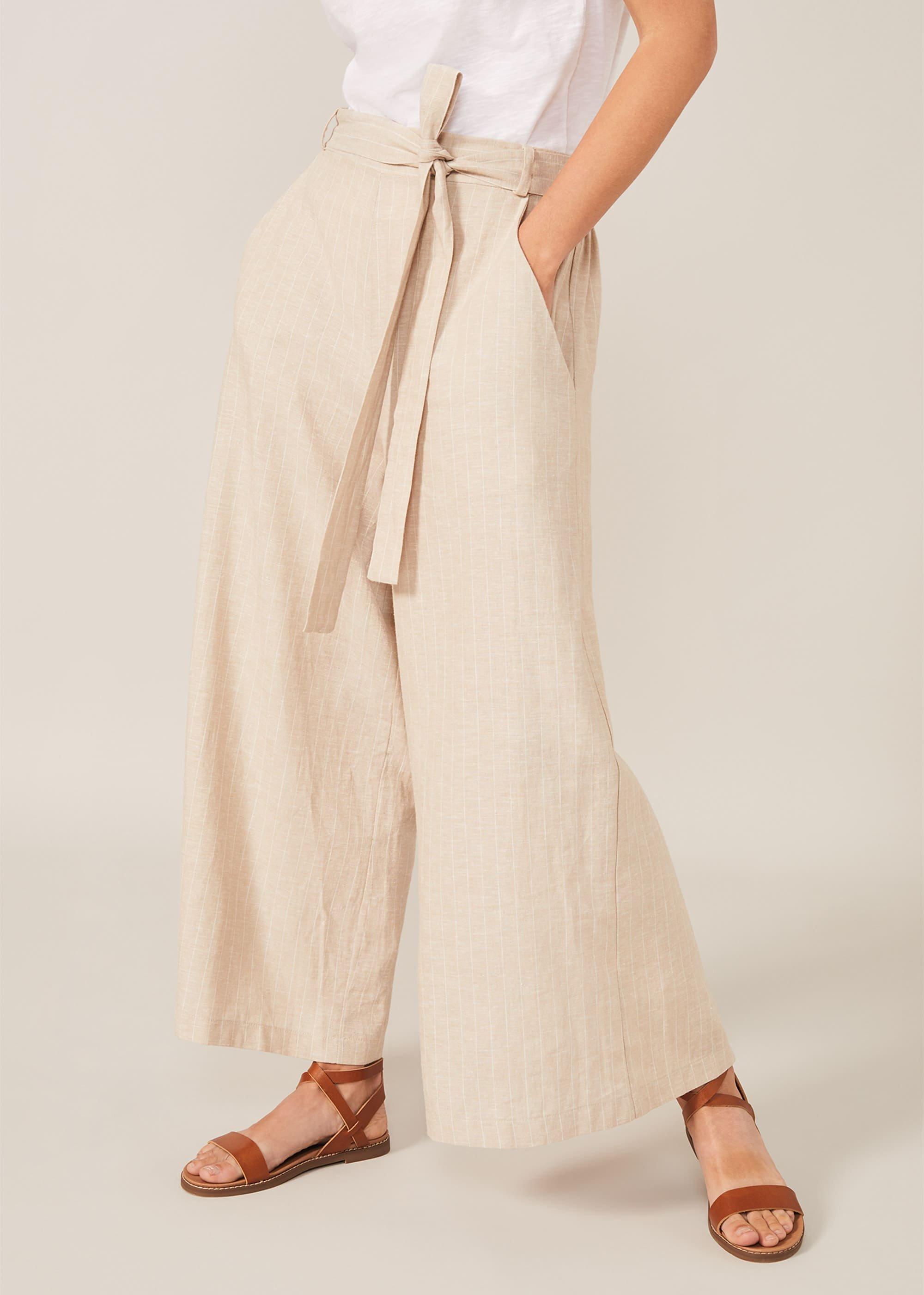 Amanda Stripe Crop Trousers