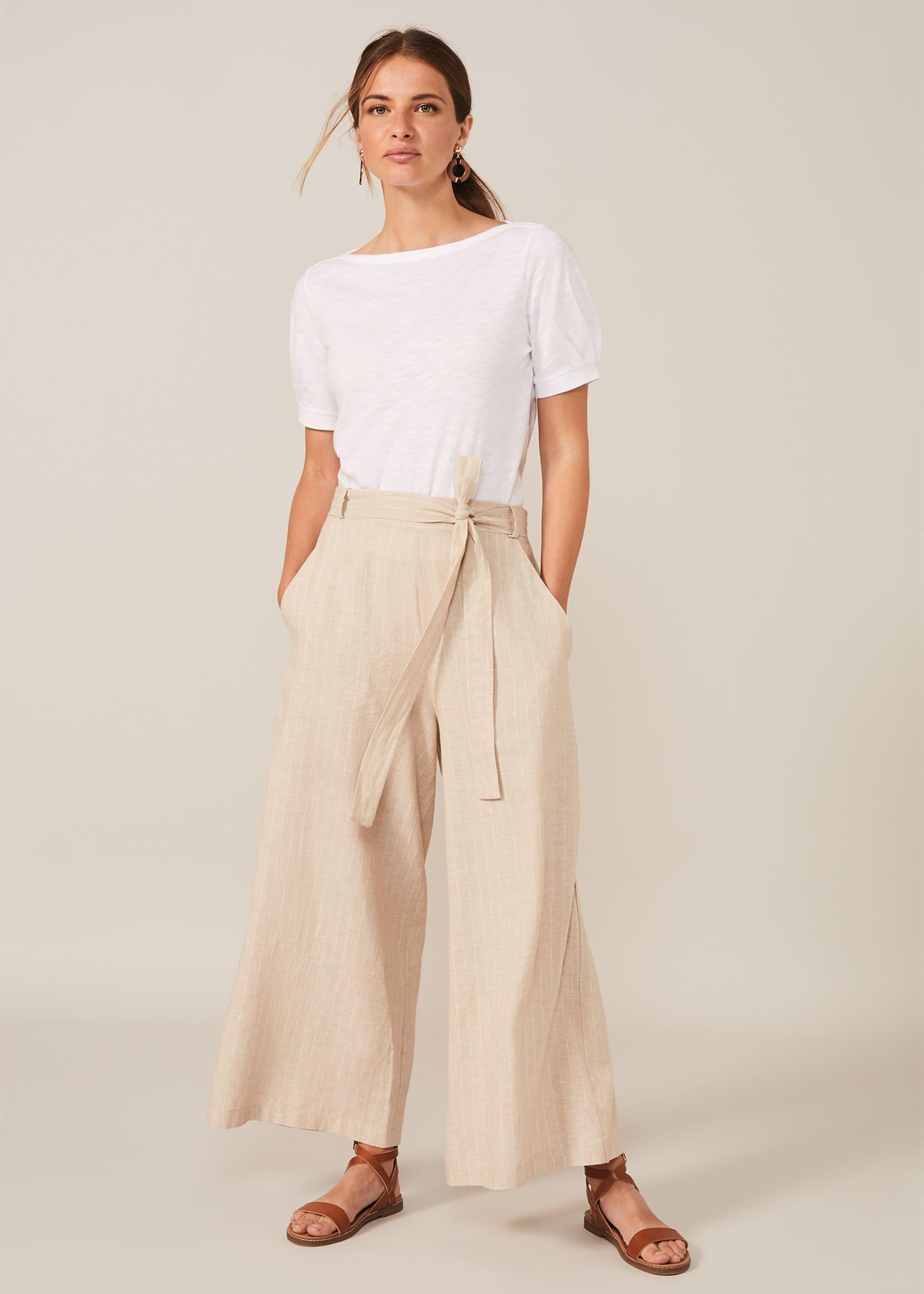 Amanda Stripe Crop Trousers