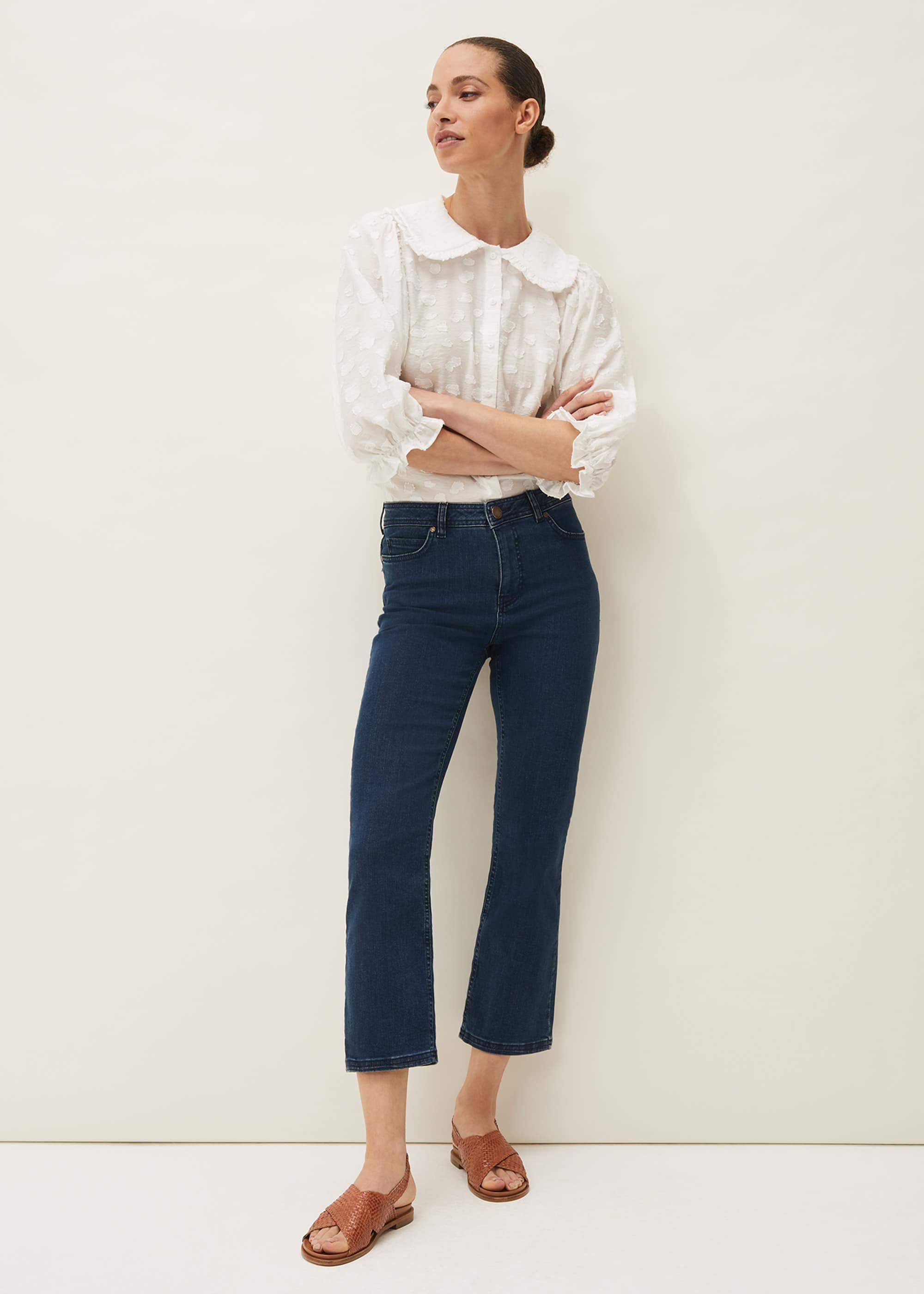 Elsie Cropped Kick Flare Jeans