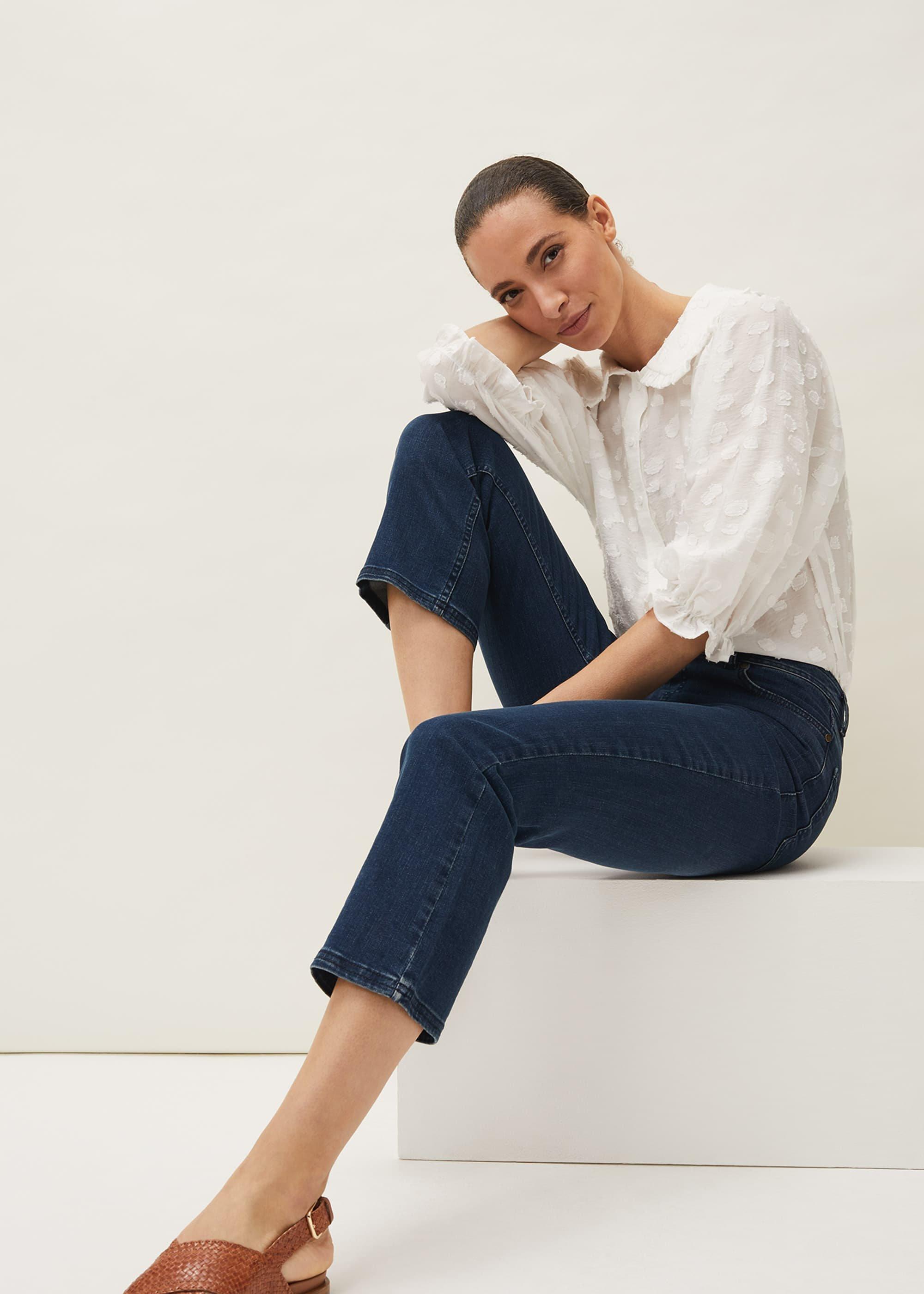 Elsie Cropped Kick Flare Jeans