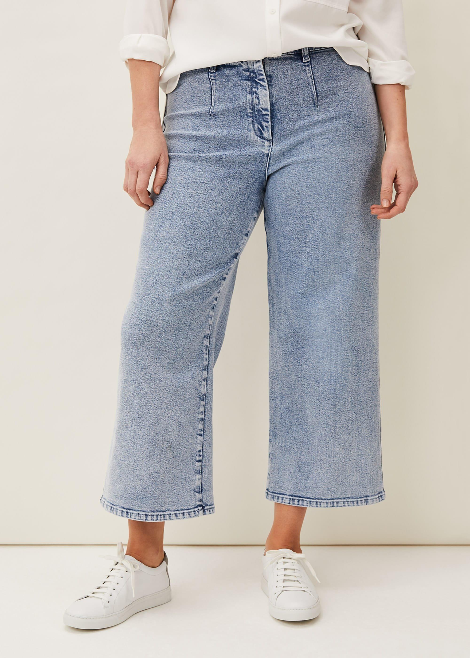 Nora Pale Denim Culotte