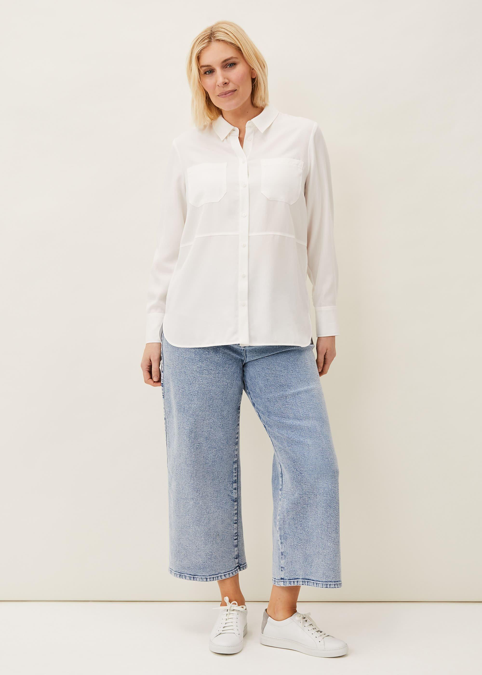 Nora Pale Denim Culotte