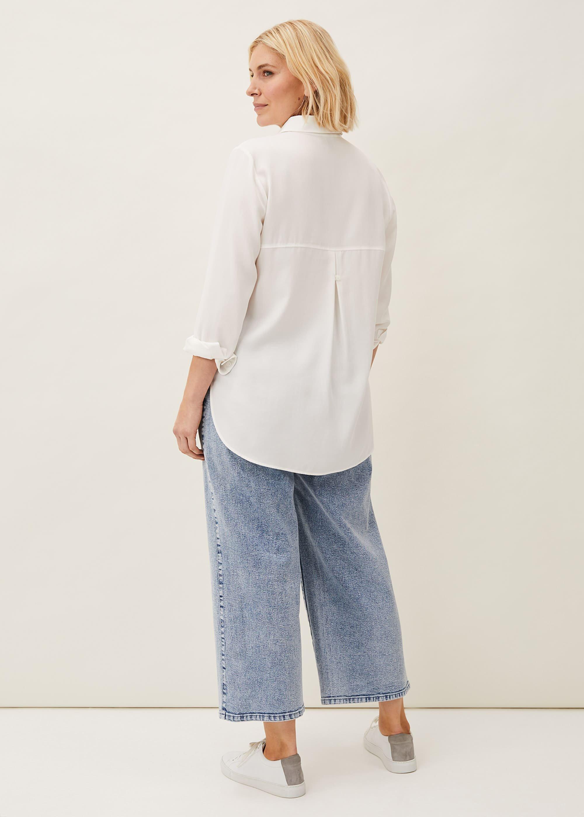 Nora Pale Denim Culotte