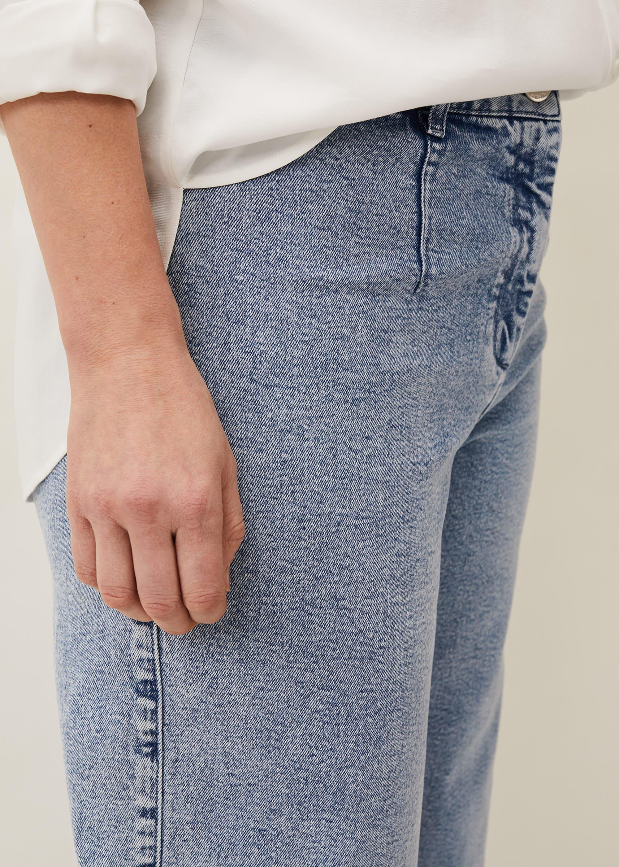 Nora Pale Denim Culotte