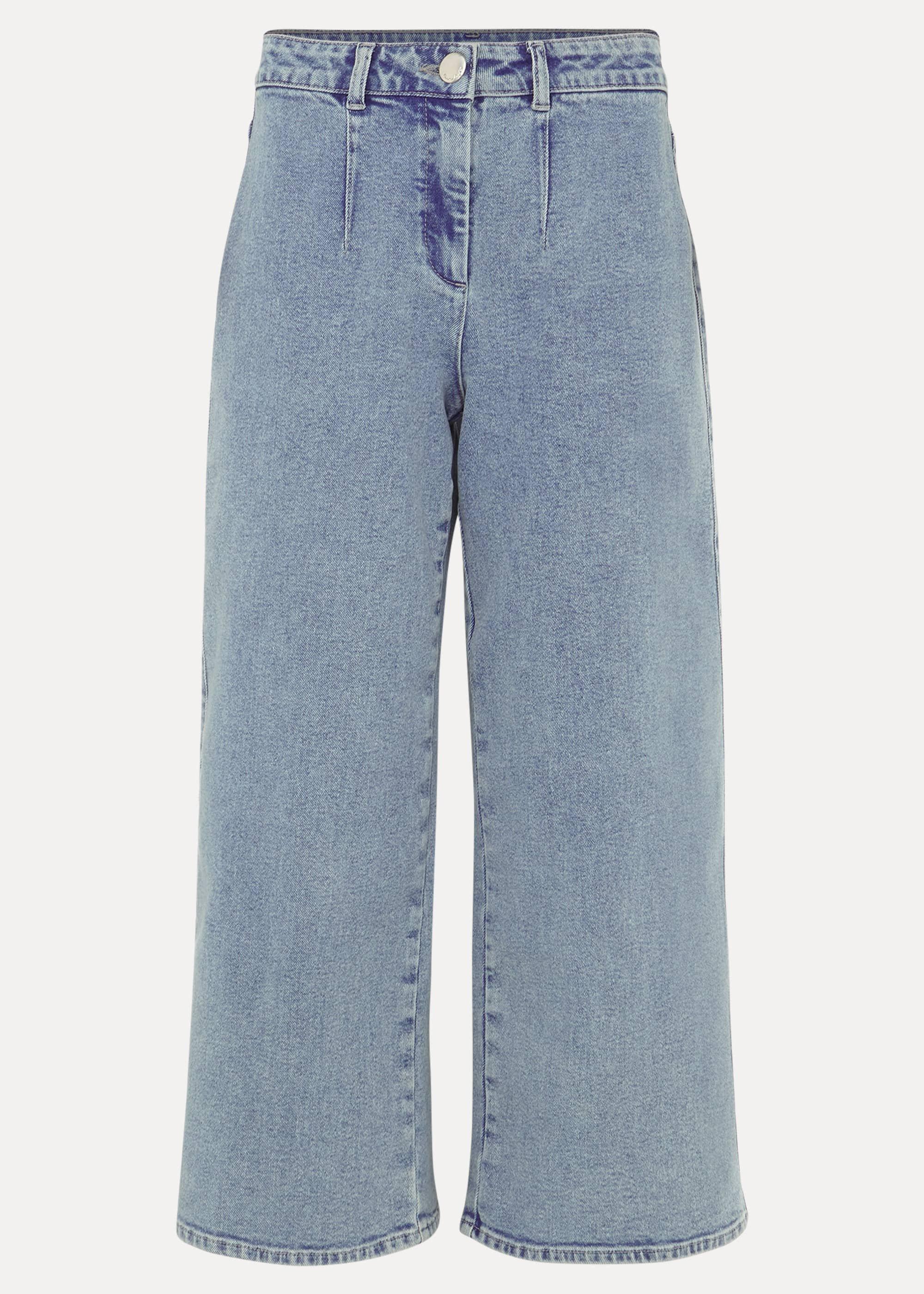 Nora Pale Denim Culotte