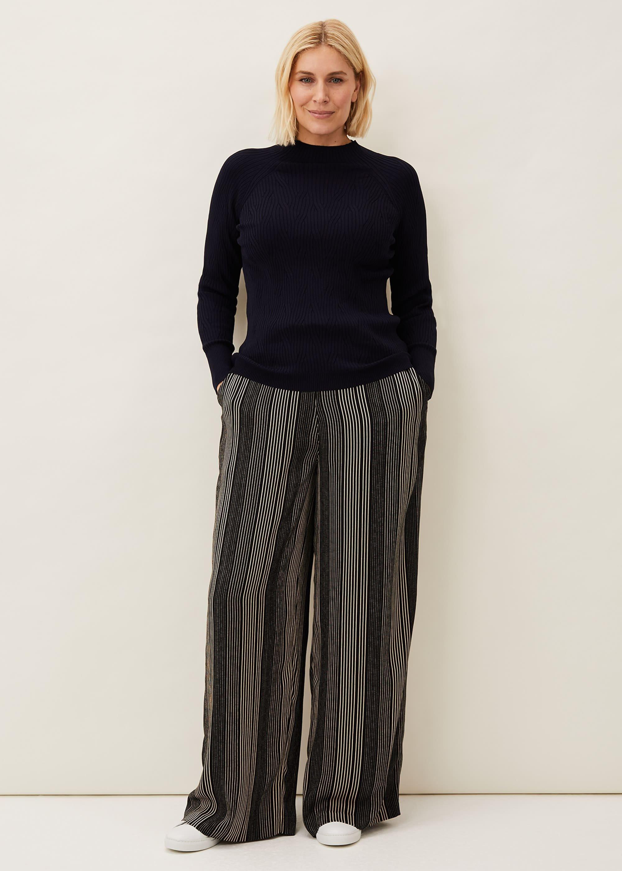 Arizona Striped Wide Leg Trouser
