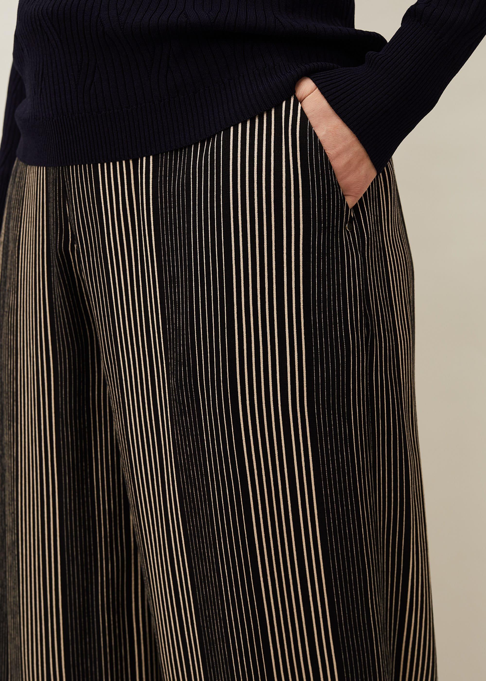 Arizona Striped Wide Leg Trouser