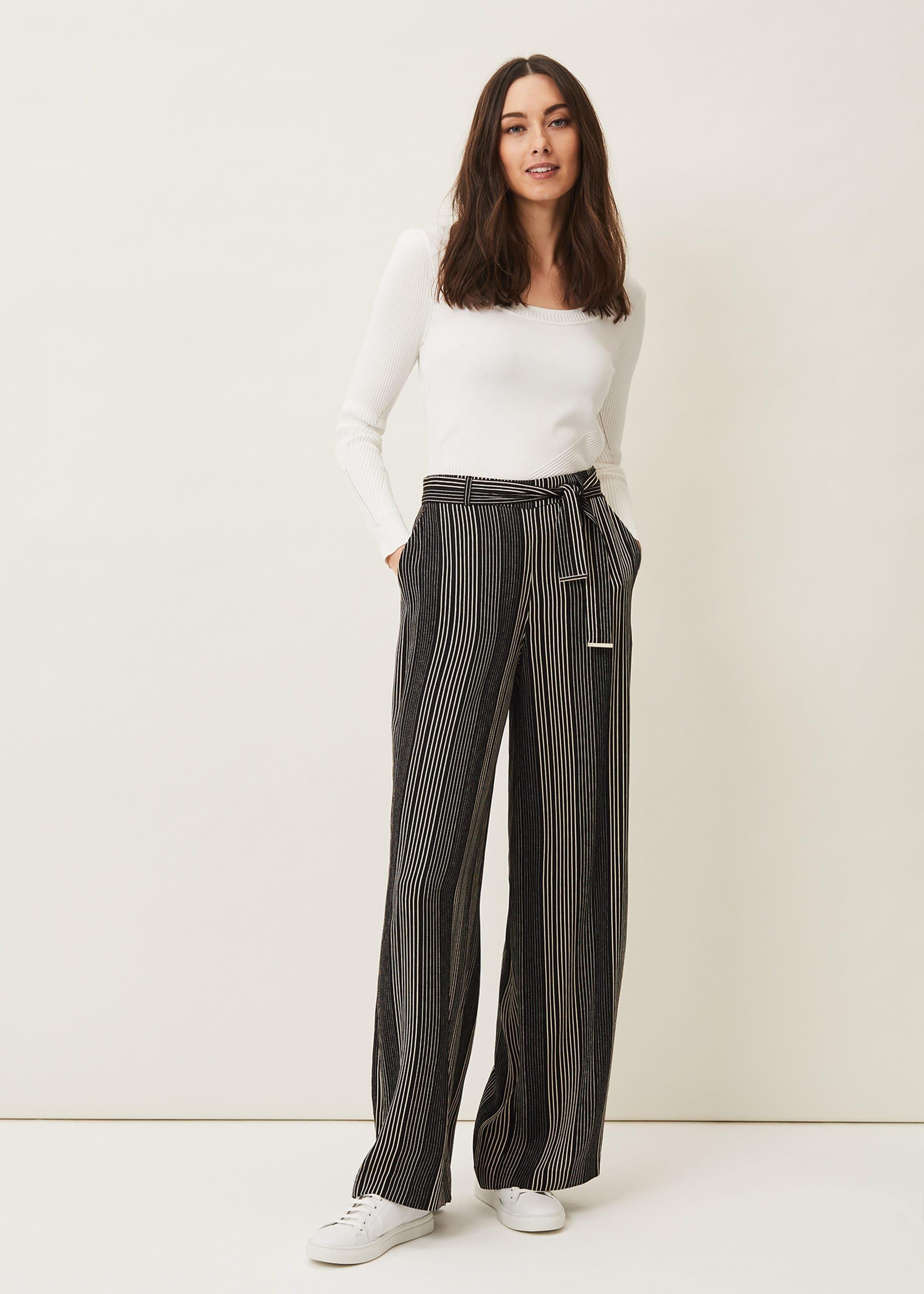 Arizona Striped Wide Leg Trouser