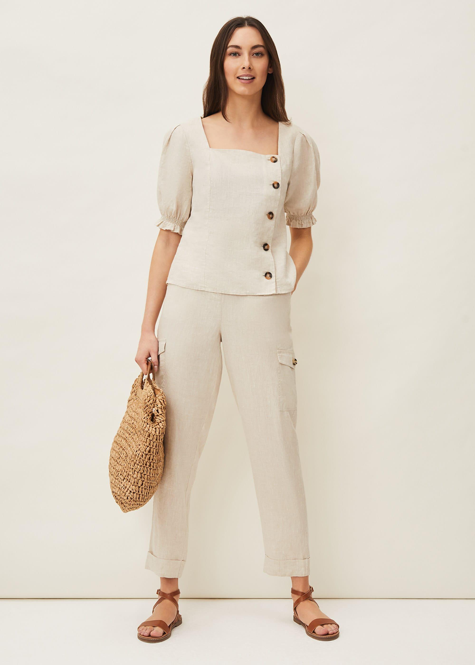 Florrie Cargo Linen Trousers