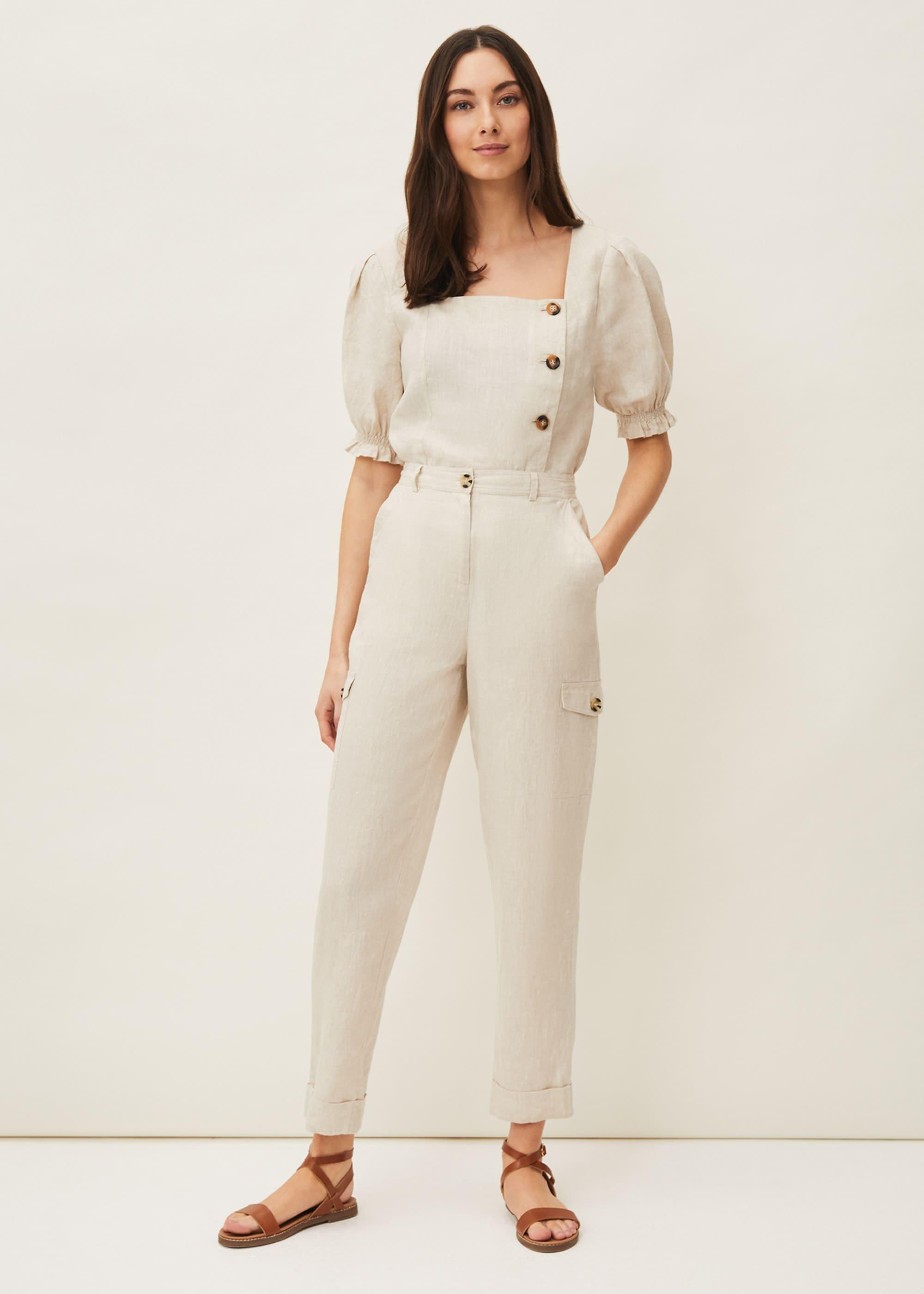 Florrie Cargo Linen Trousers