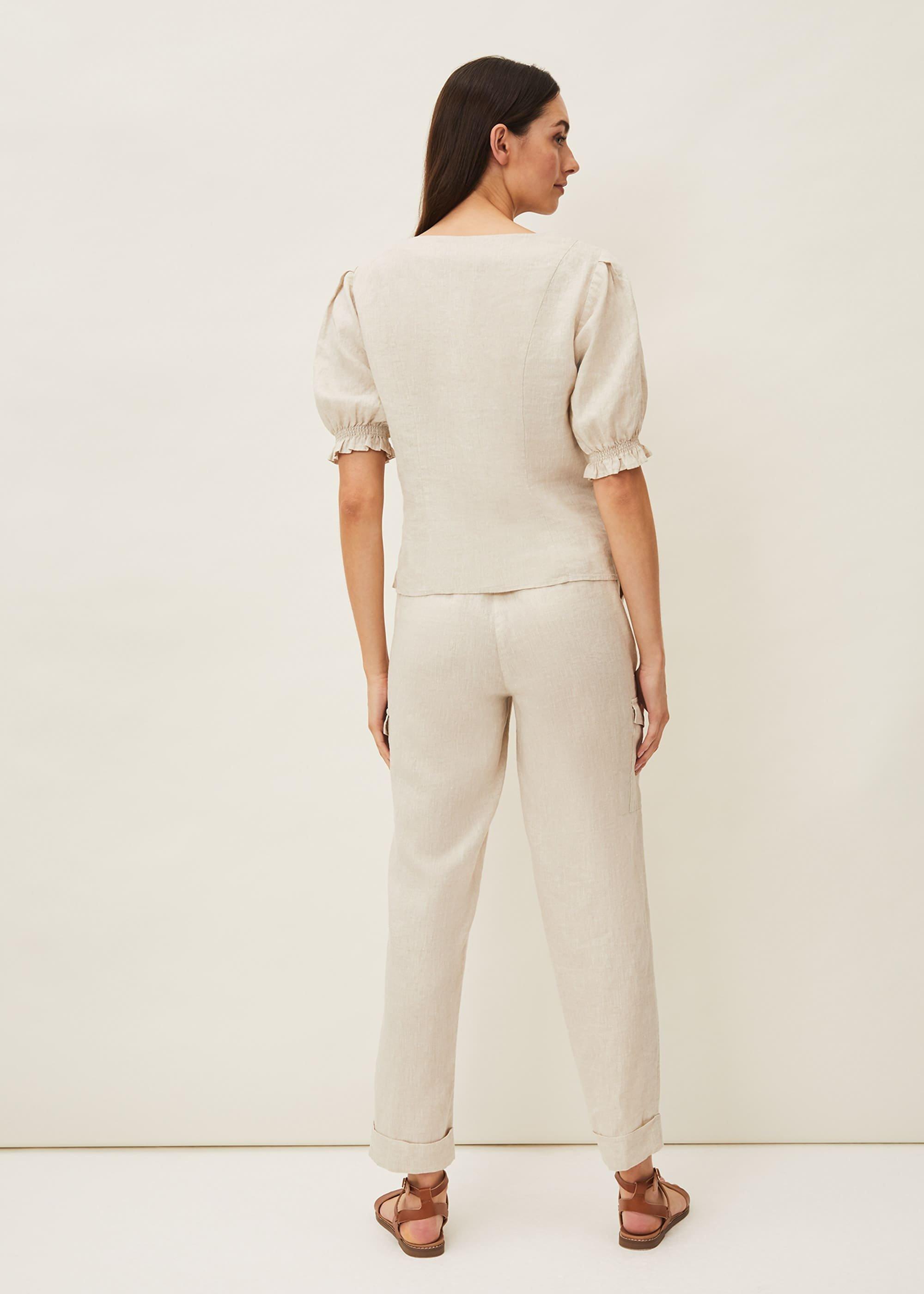 Florrie Cargo Linen Trousers