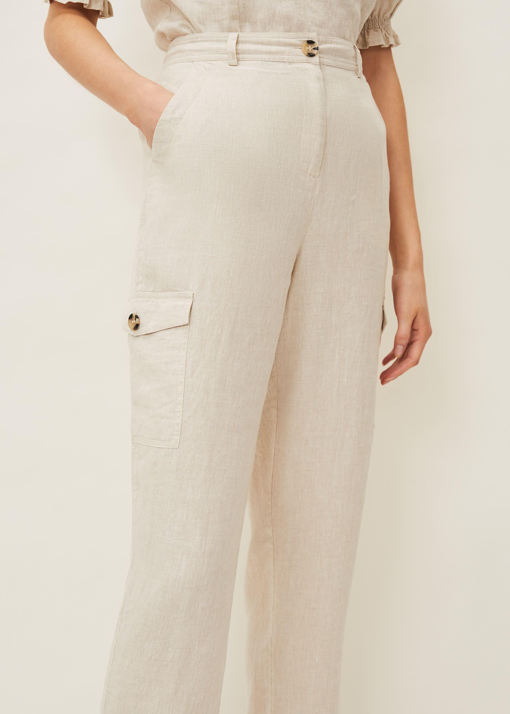Florrie Cargo Linen Trousers