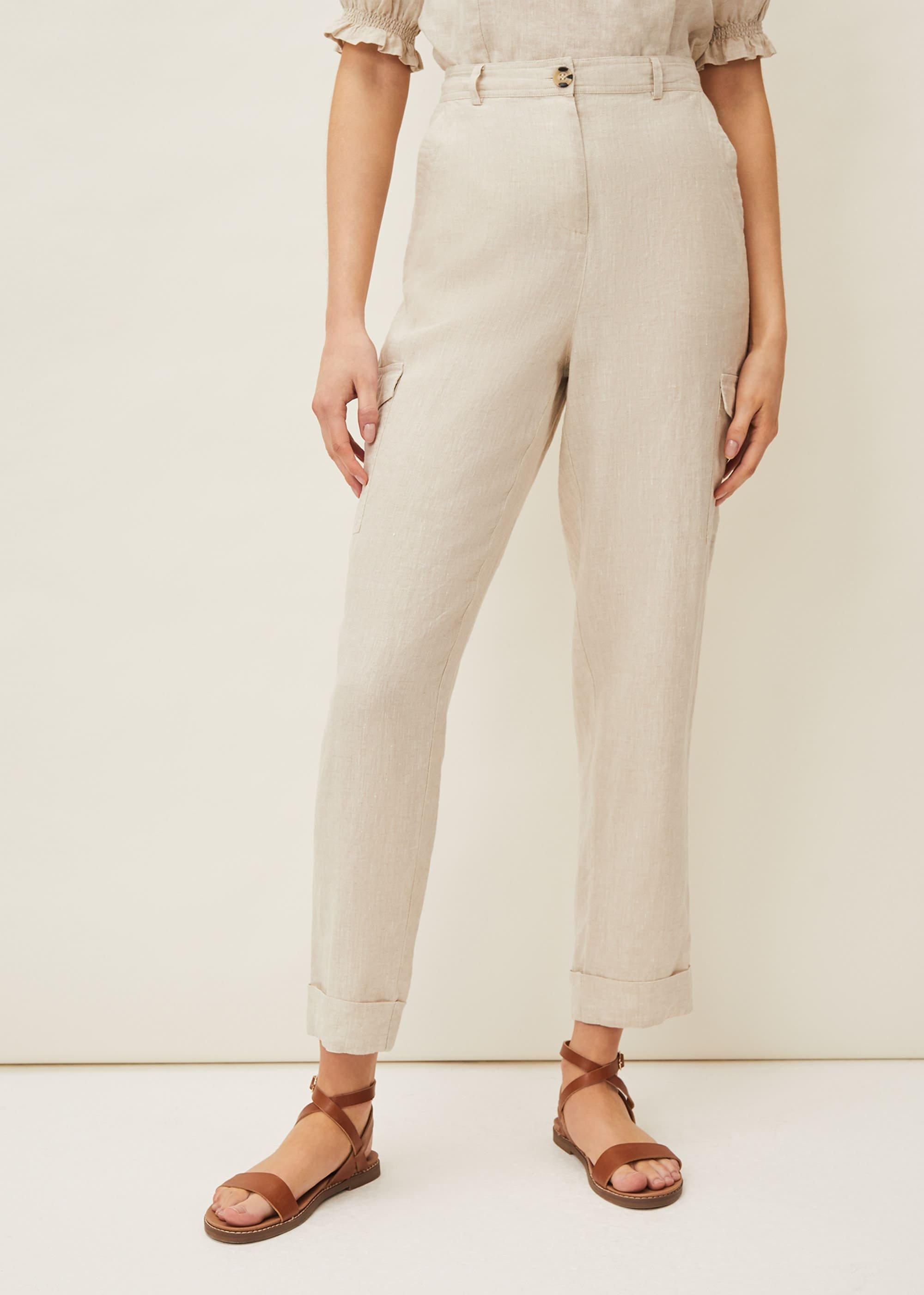 Florrie Cargo Linen Trousers